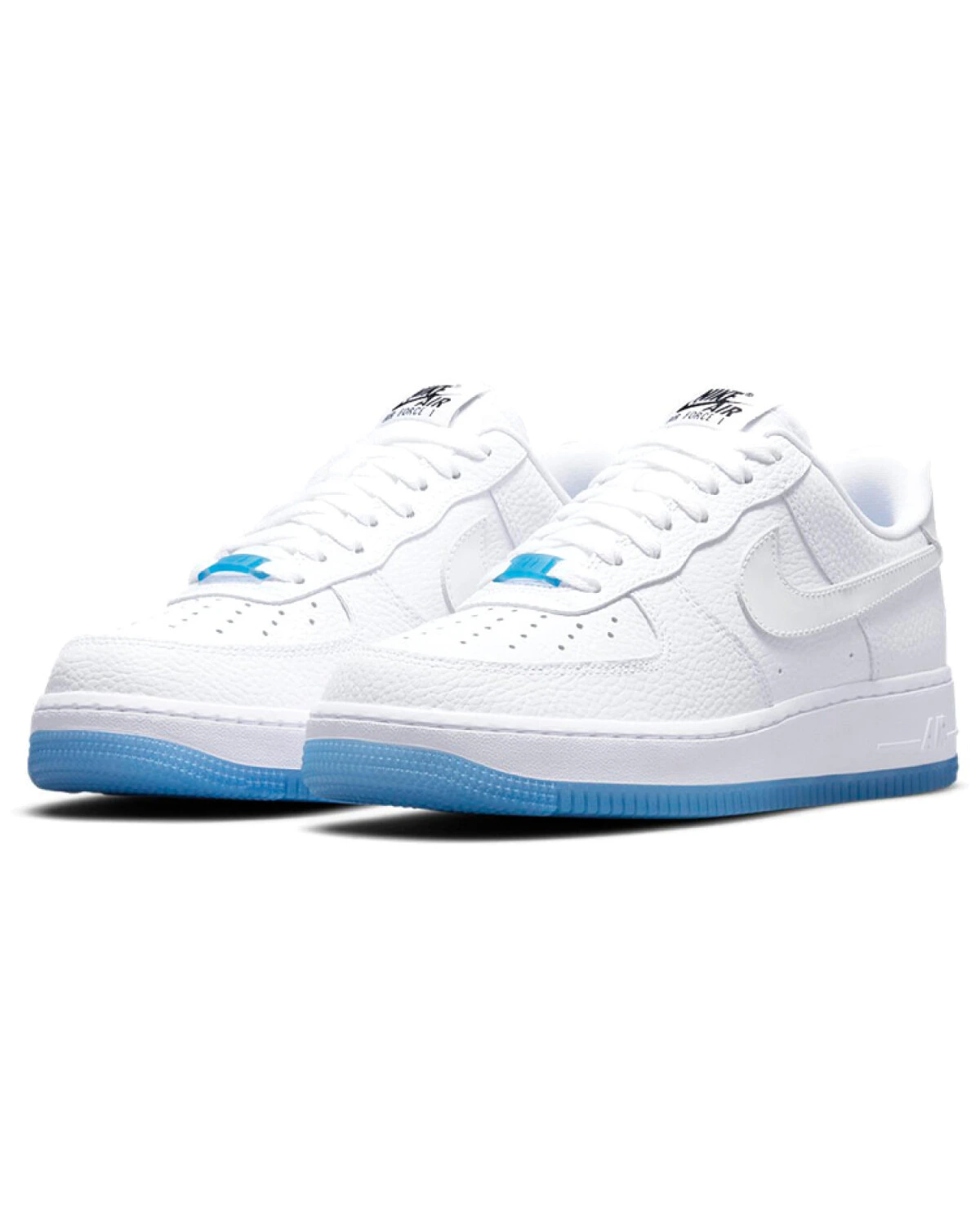 Nike Air Force 1 07 LX UV женские кроссовки белые с голубым картинка