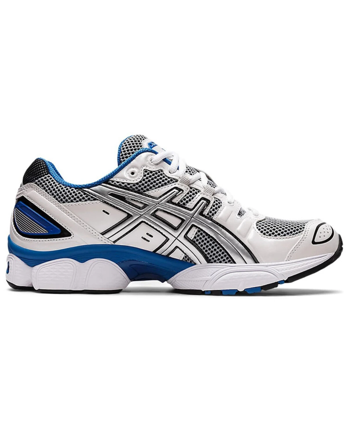 Asics GEL-Nimbus 9 мужские повседневные кроссовки бело-синие из текстиля картинка