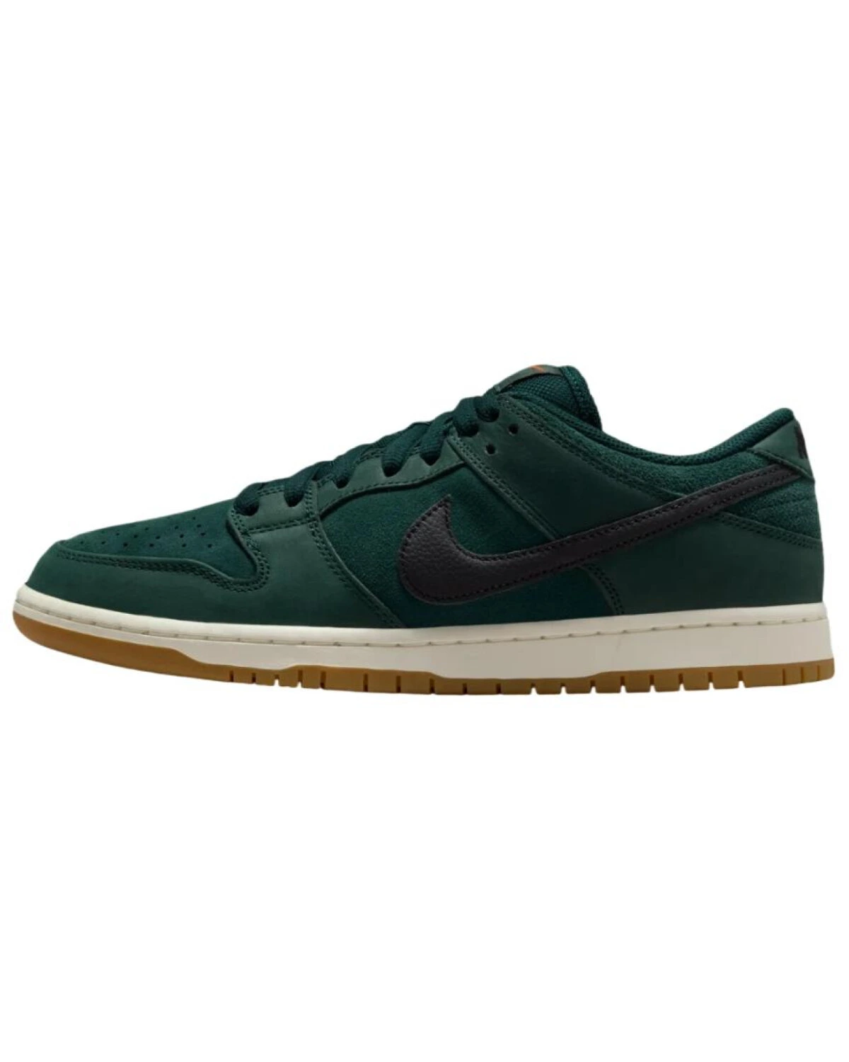 Nike Dunk SB Low Pro ISO мужские кроссовки из замши темно-зеленые картинка