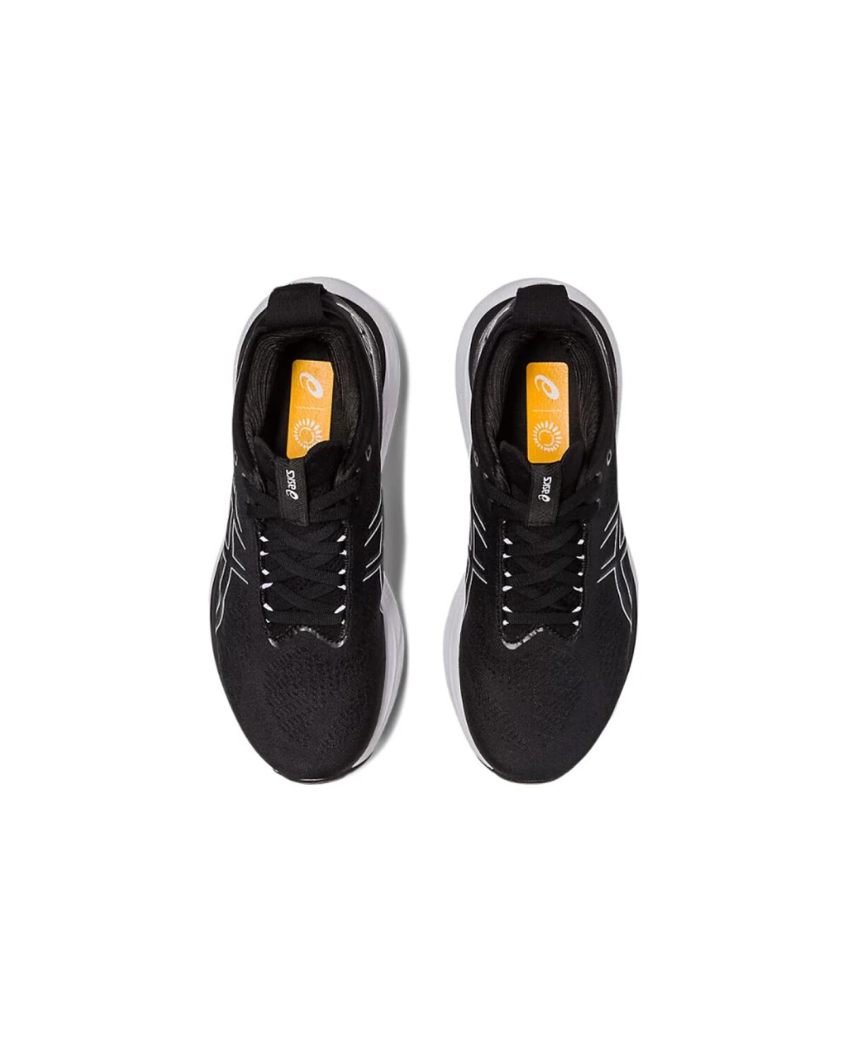 Asics GEL-Nimbus 25 wide женские спортивные кроссовки черно-белые картинка
