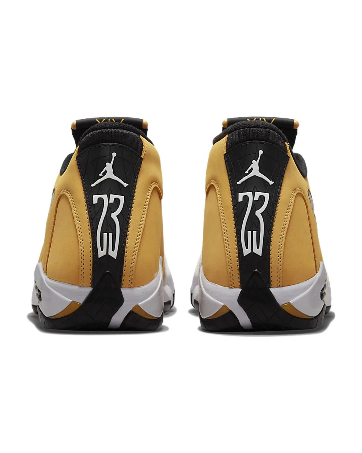 Jordan Air Jordan 14 Retro "Ginger" мужские кроссовки черно-белые с желтым картинка