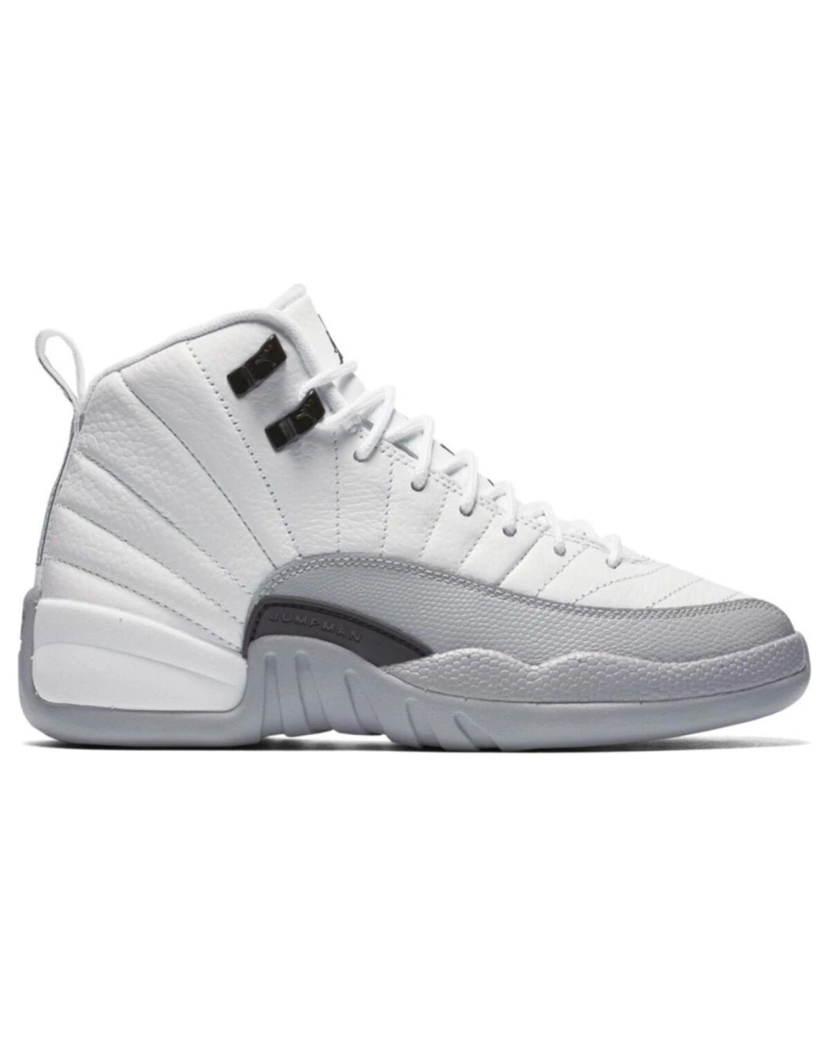 Jordan Air Jordan 12 Retro Barons высокие кроссовки из натуральной кожи белого цвета картинка