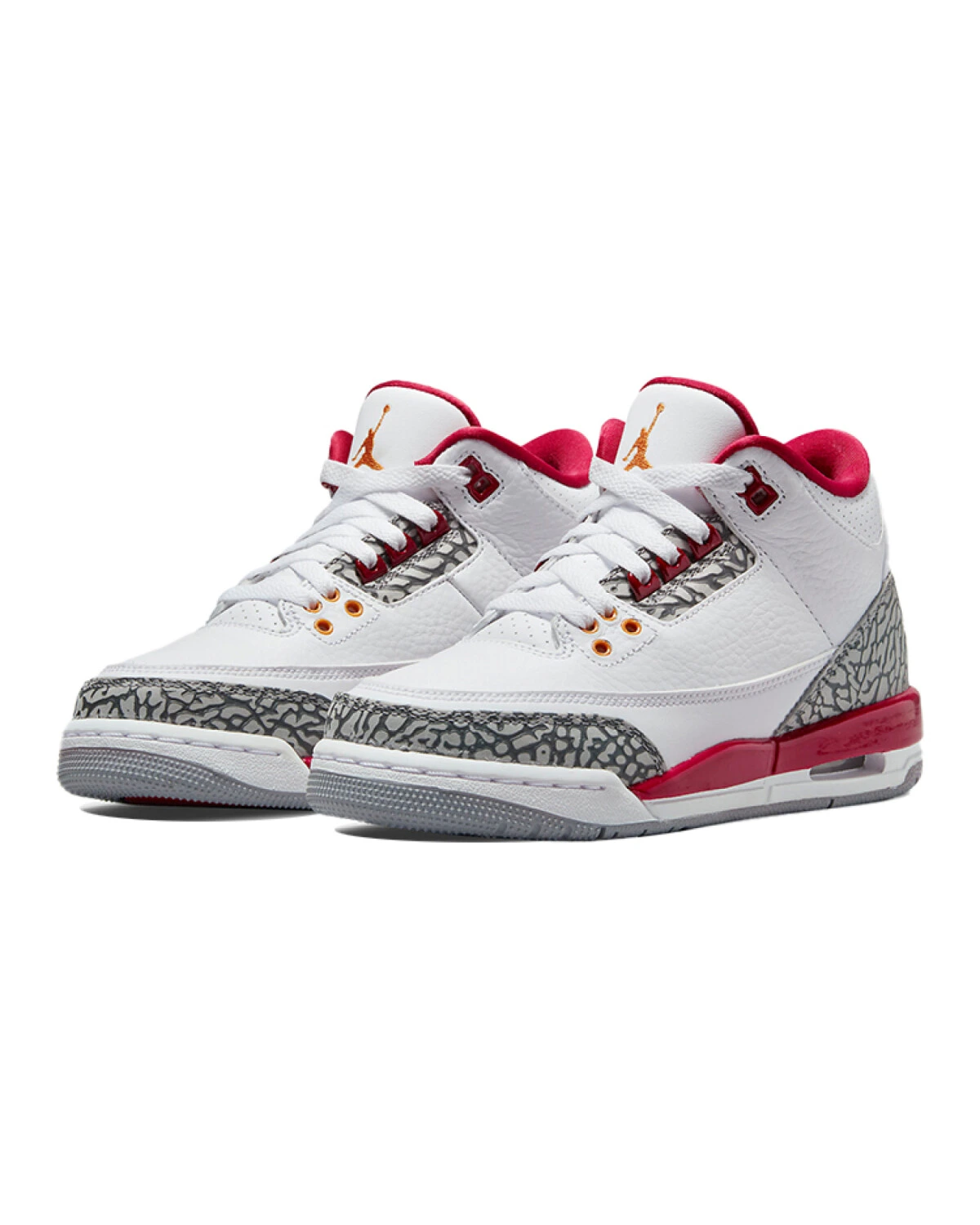 Jordan Air Jordan 3 Retro "Cardinal Red" детские кроссовки для баскетбола бело-вишнёвые картинка