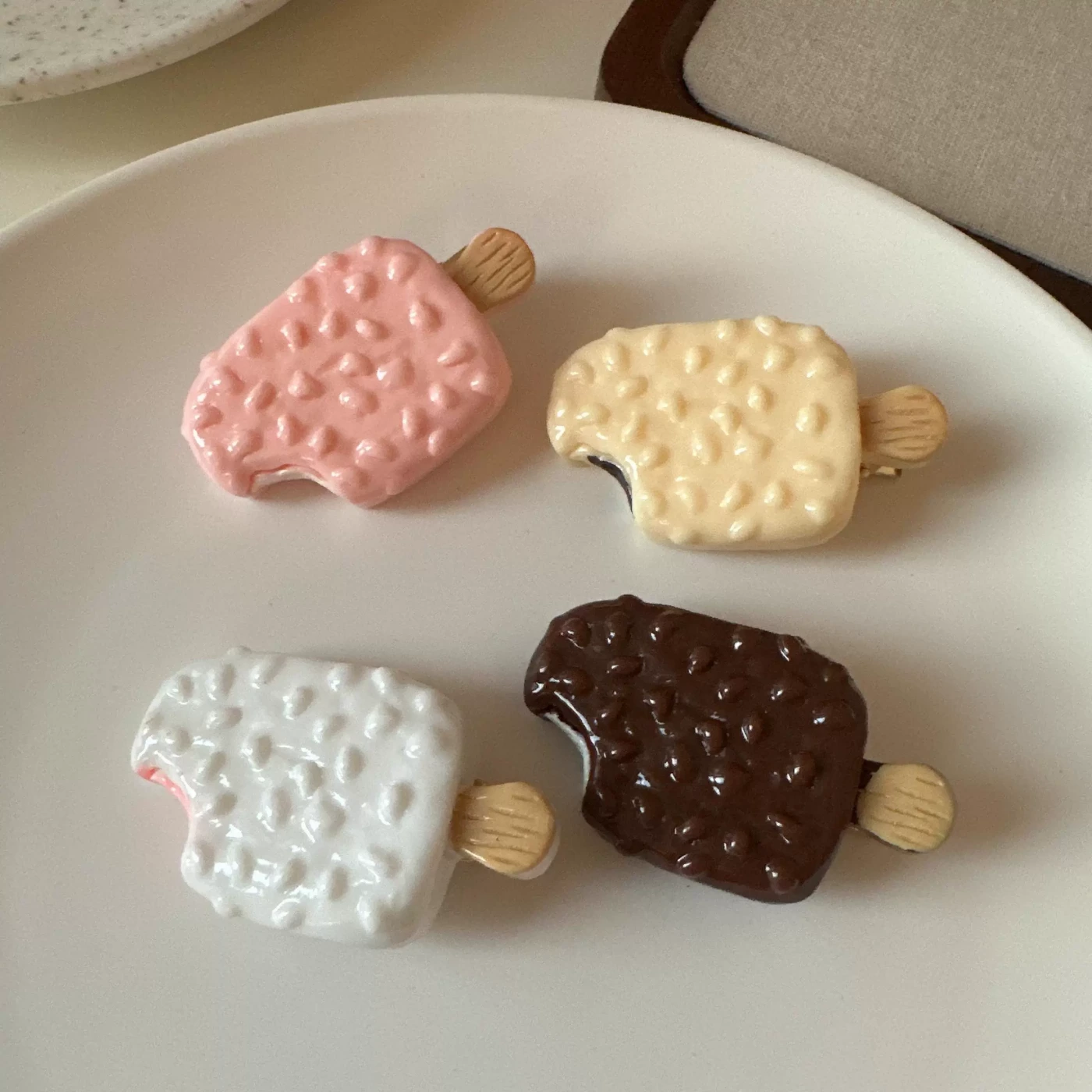 Заколка-эскимо (Белый) картинка