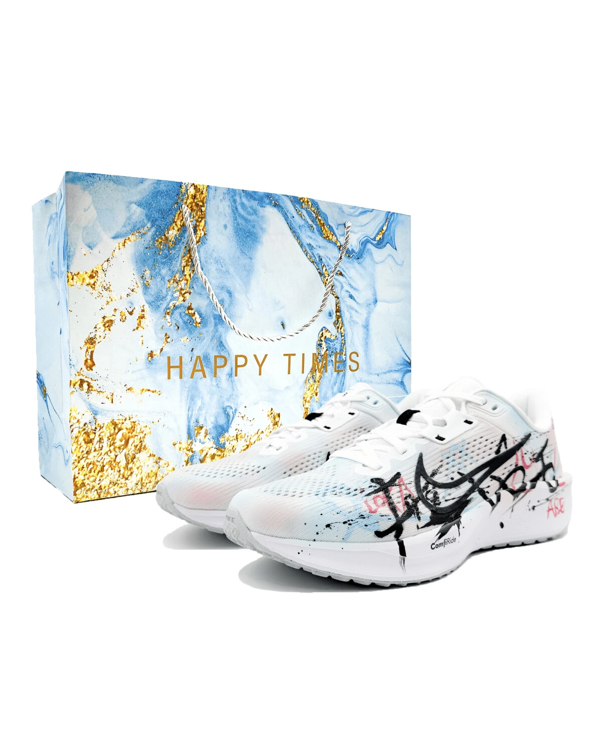 Nike Quest 6 Adventure Thinking мужские кроссовки сетка амортизация черно-белые картинка