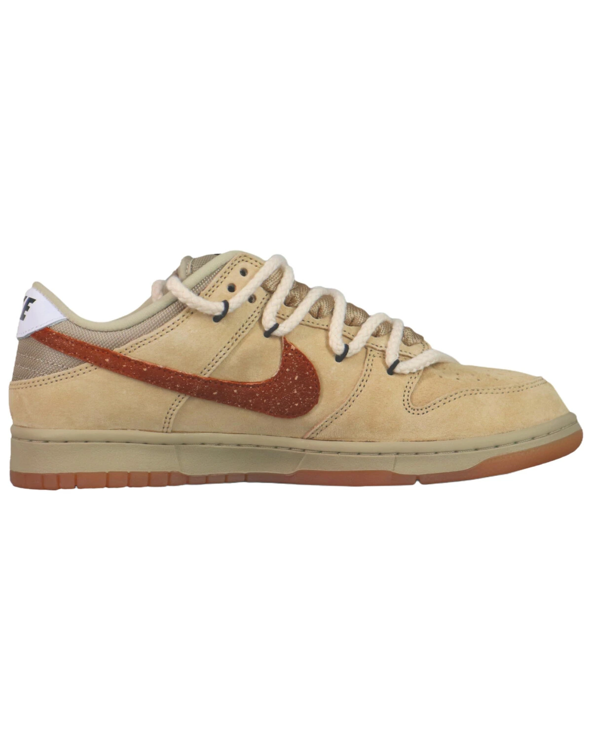 Nike Dunk SB мужские и женские кроссовки коричнево-красные из замши с шнуровкой картинка