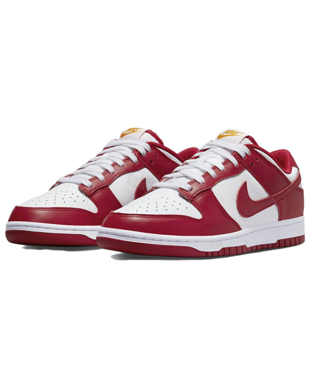 Nike Dunk Retro "Gym Red" мужские кроссовки бело-красные картинка