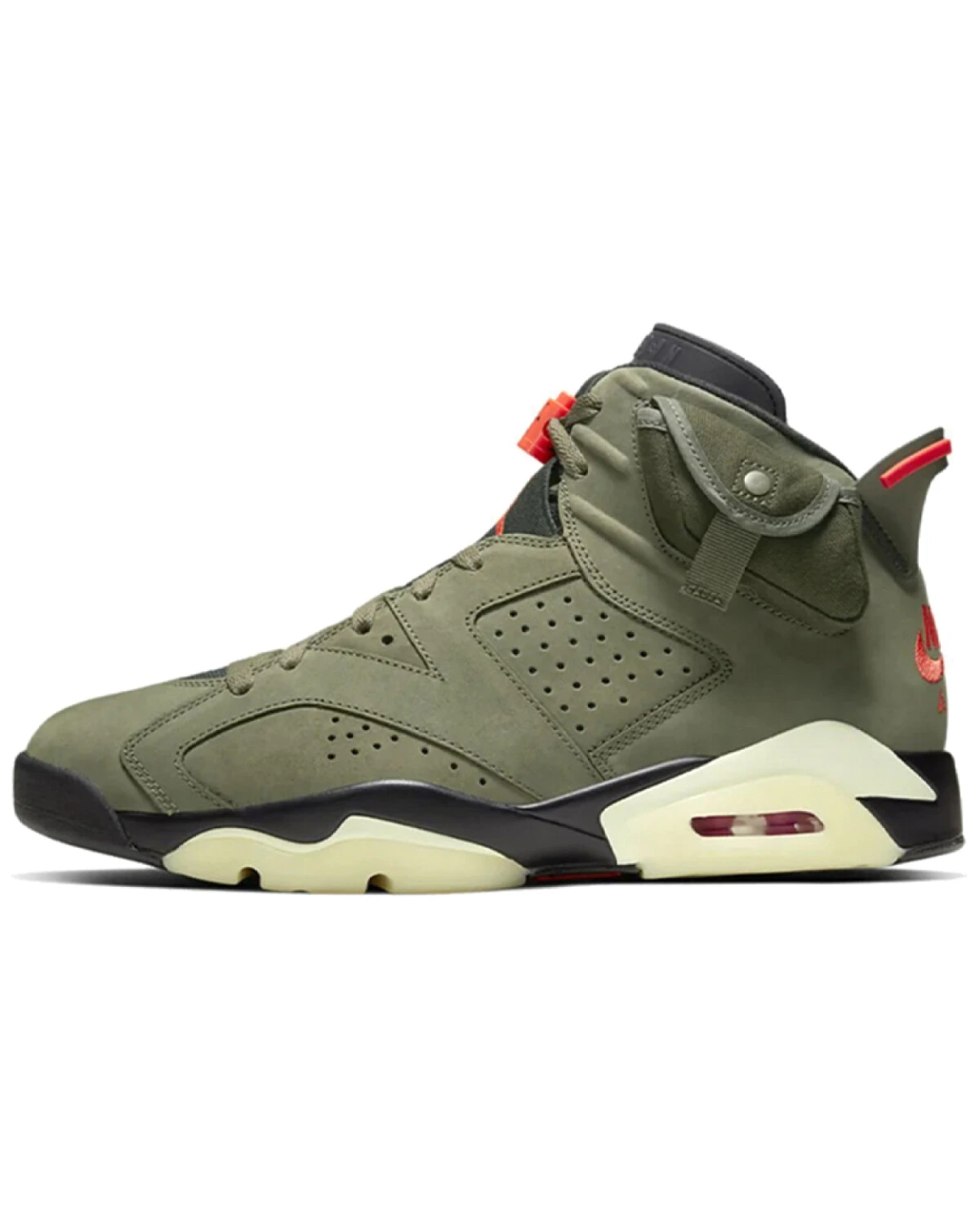 Jordan Air Jordan 6 Mid унисекс кроссовки оливково-зеленые кожаные картинка