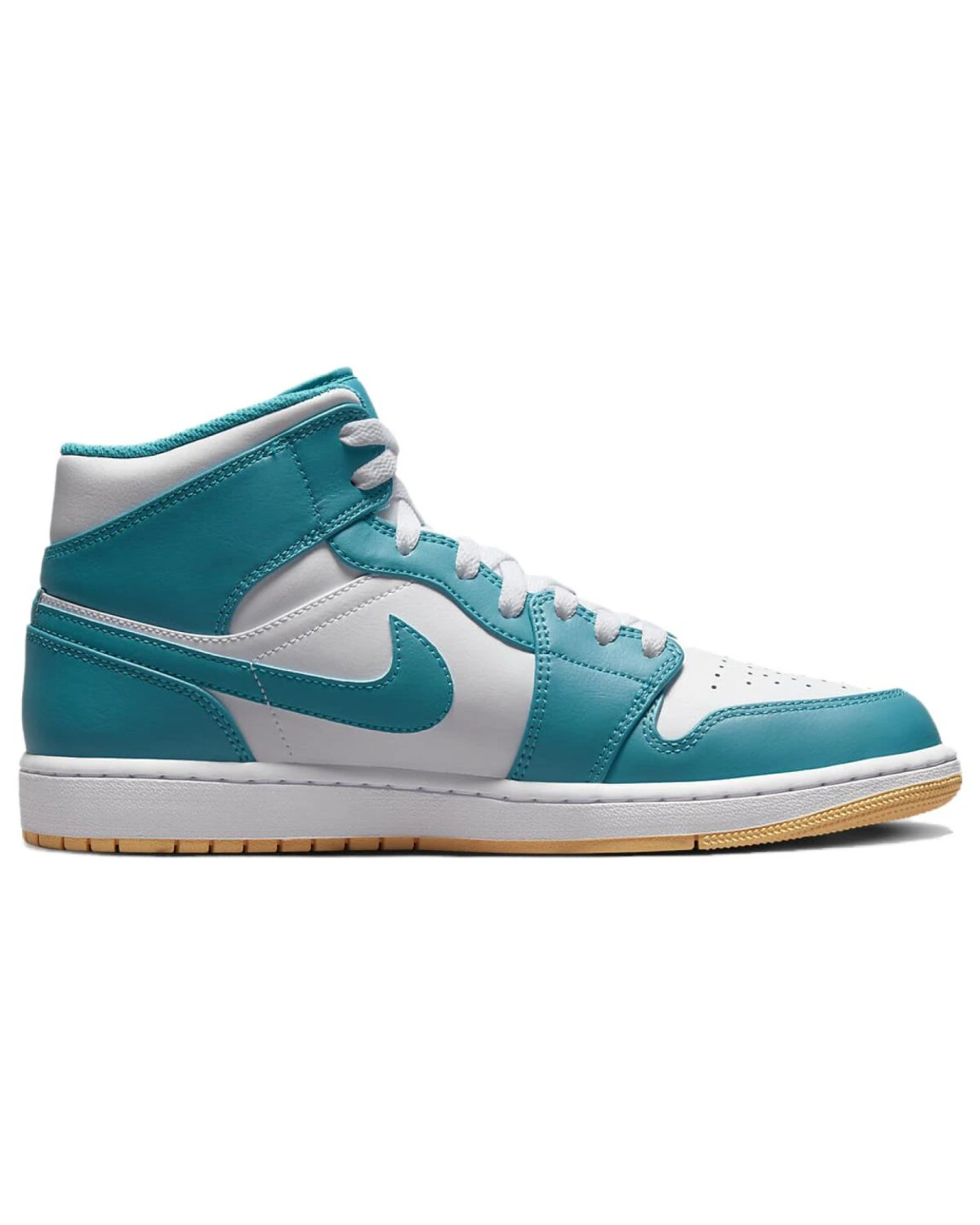 Jordan Air Jordan 1 MID унисекс кроссовки кожаные сине-белые картинка
