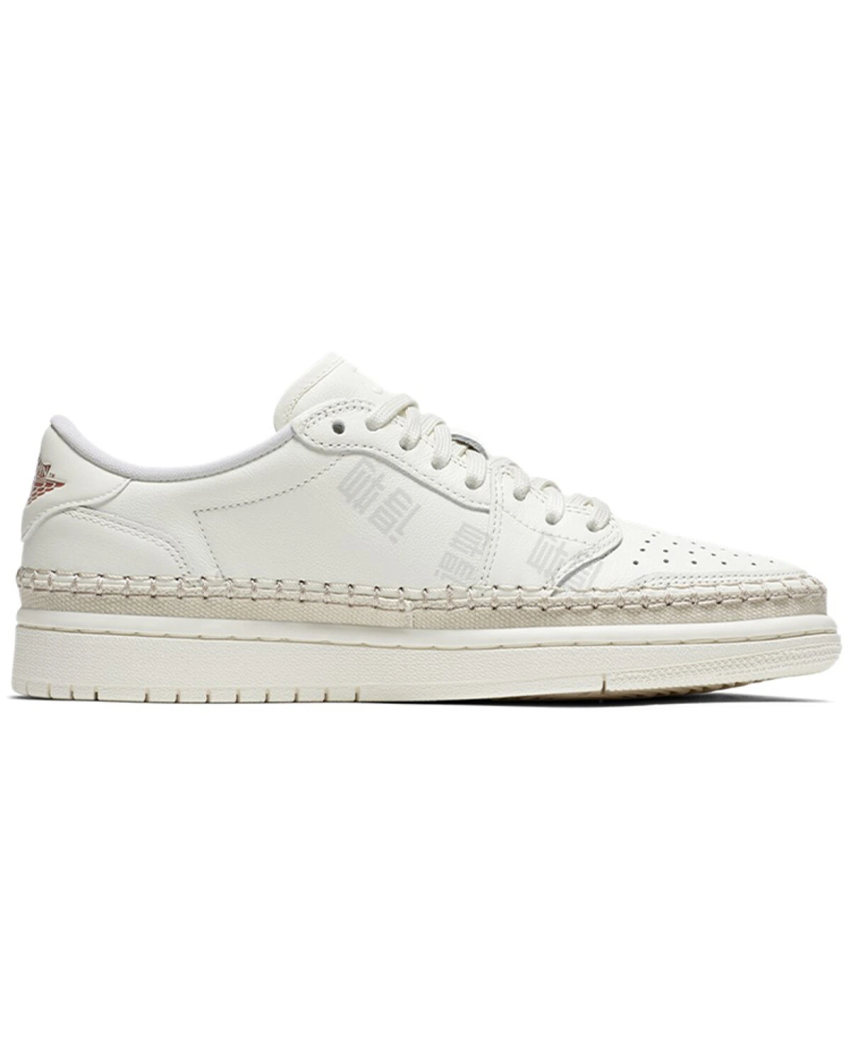 Jordan Air Jordan 1 Retro Low "No Swoosh" женские кроссовки белые кожаные картинка