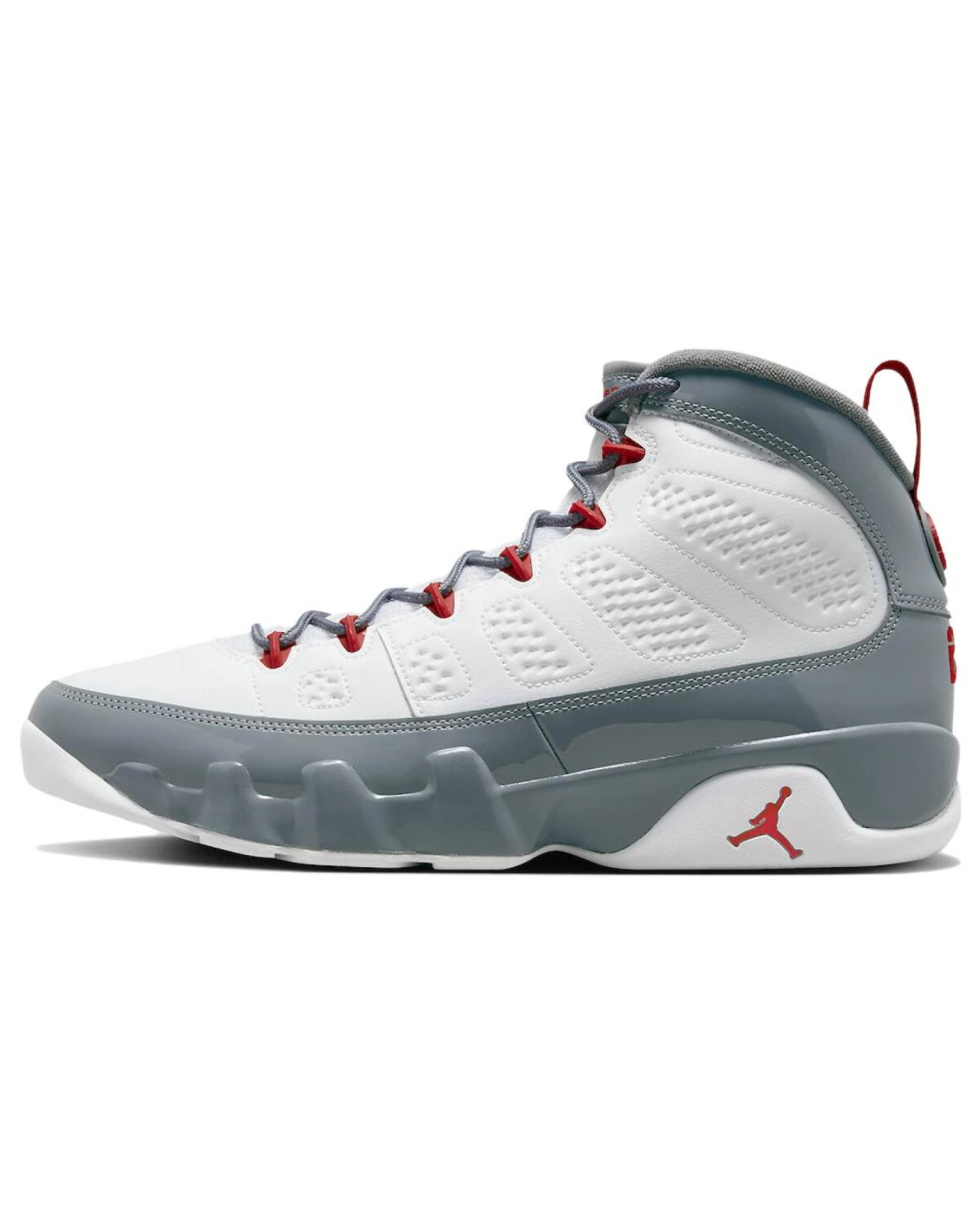 Jordan Air Jordan 9 унисекс кроссовки высокие бело-серые картинка
