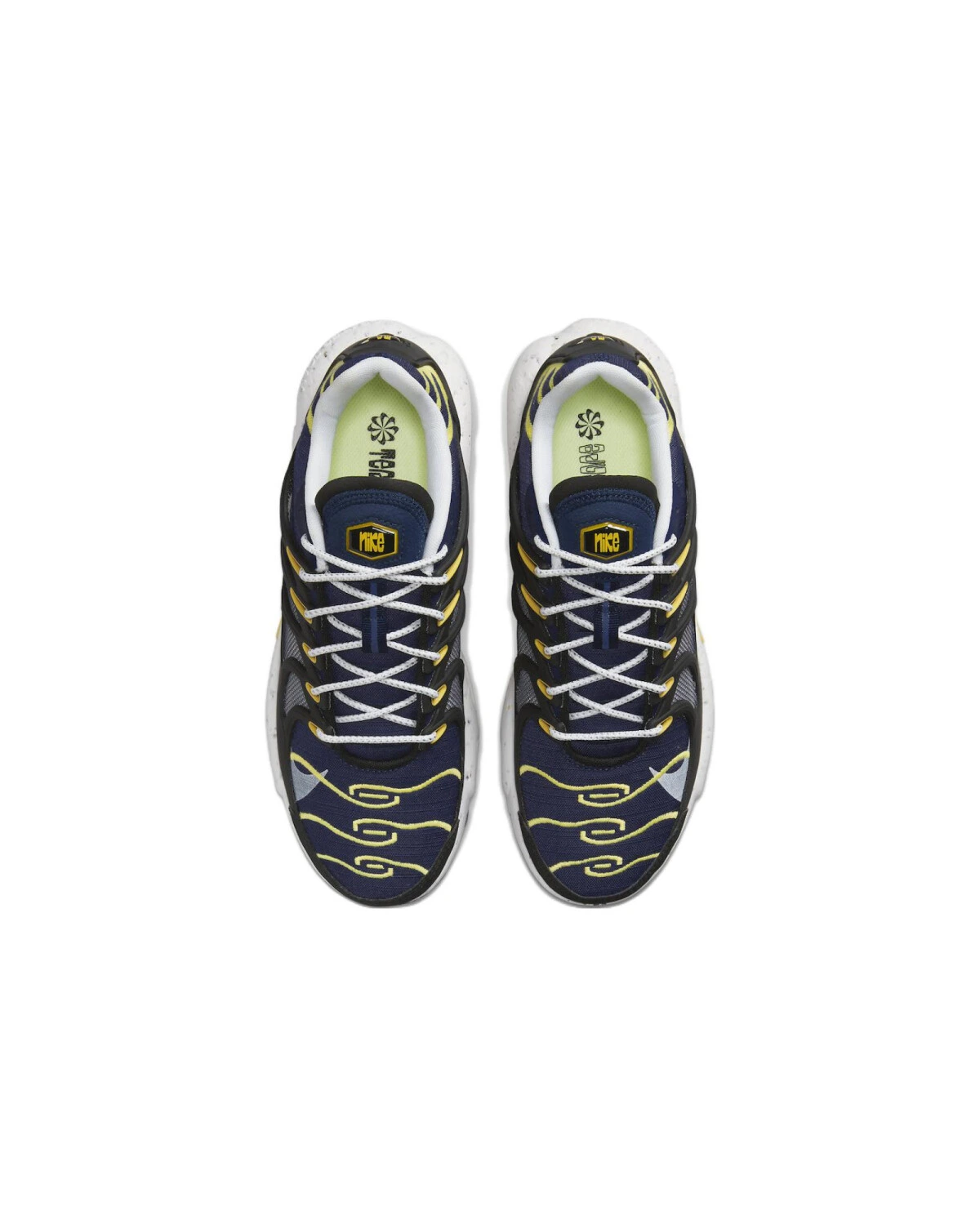 Nike Air Max Terrascape Plus унисекс кроссовки сине-желтые с воздушной подушкой картинка