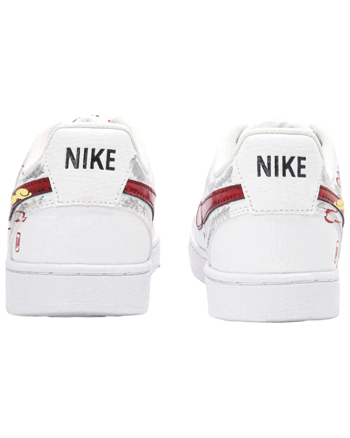 Nike Court Vision 1 мужские кроссовки легкие красно-белые картинка