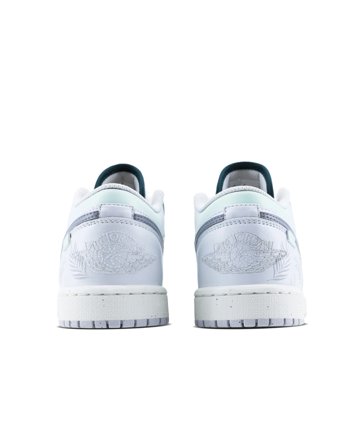 Jordan Air Jordan 1 мужские кроссовки сине-белые с зеленым акцентом картинка