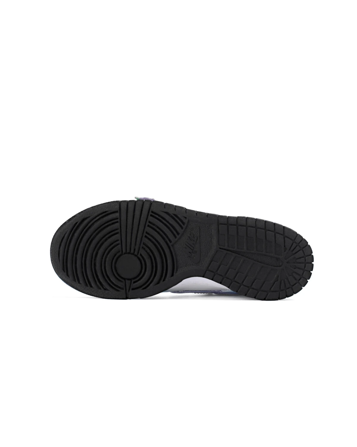 Nike Dunk YMK детские кроссовки голубые с цветочным принтом картинка