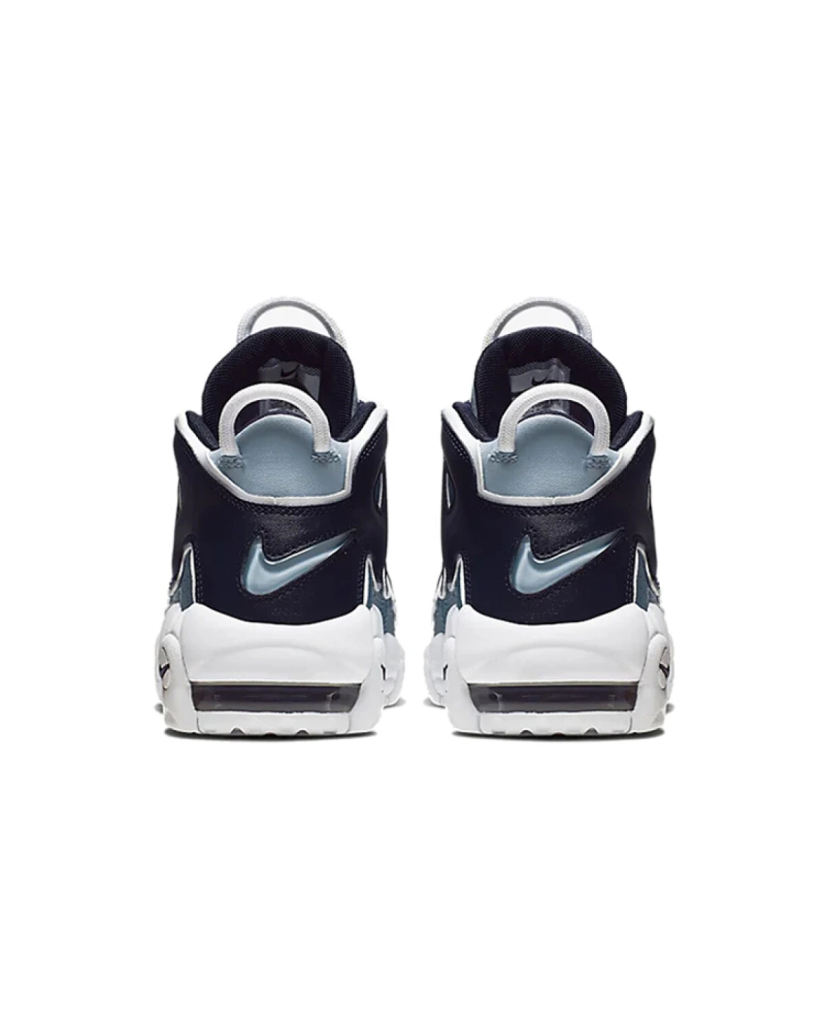 Nike Air More Uptempo 96 Denim унисекс кроссовки черно-сине-белые картинка