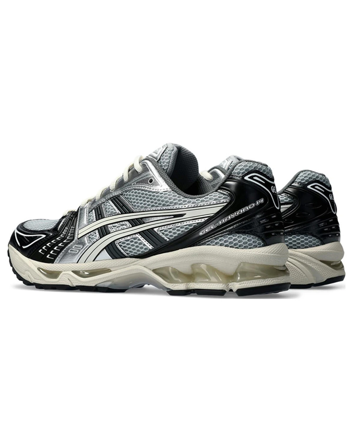 Asics Gel-Kayano 14 unisex спортивные кроссовки с амортизацией черно-серебряные картинка