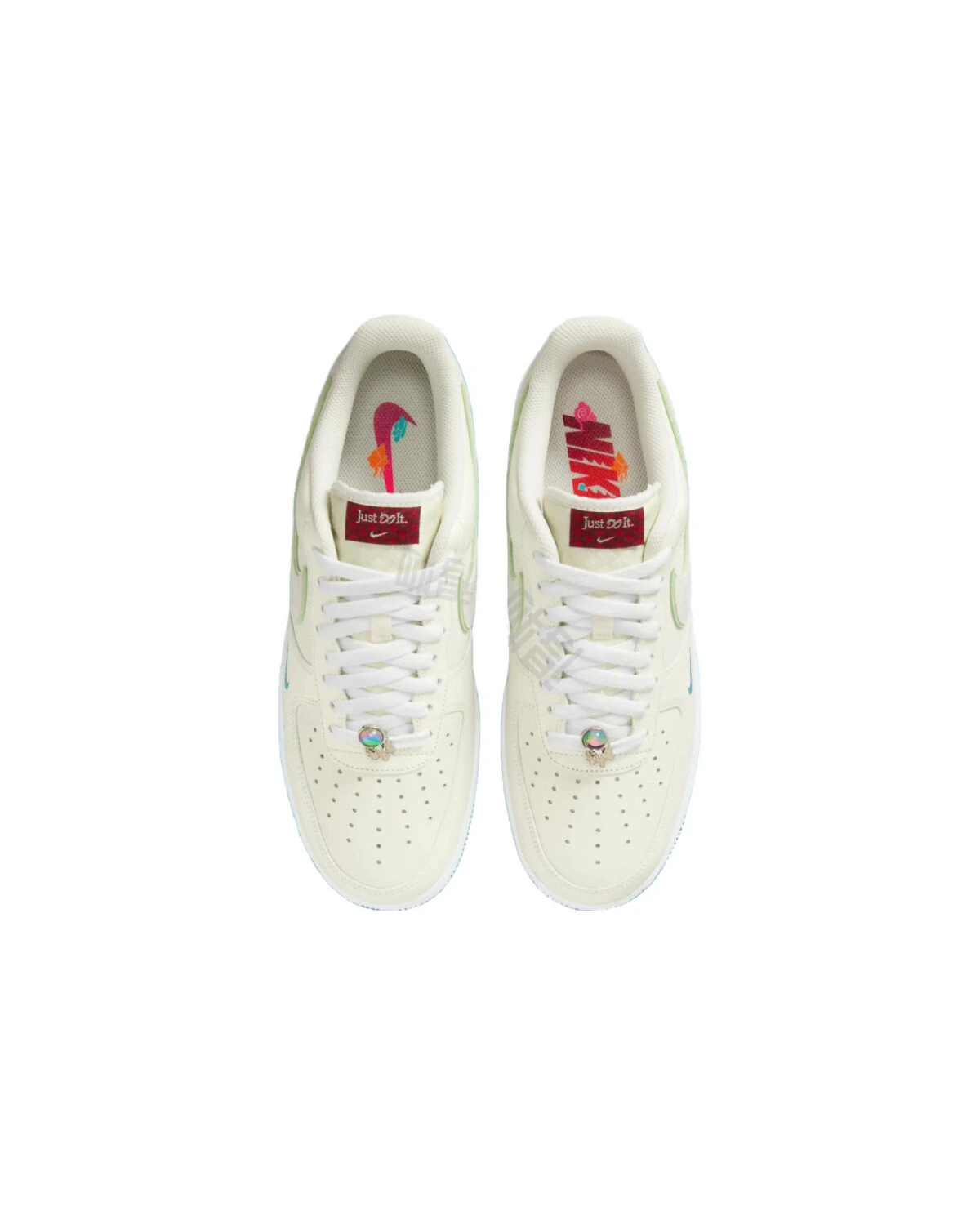 Nike Air Force 1 Unisex кроссовки из натуральной кожи бежевые картинка