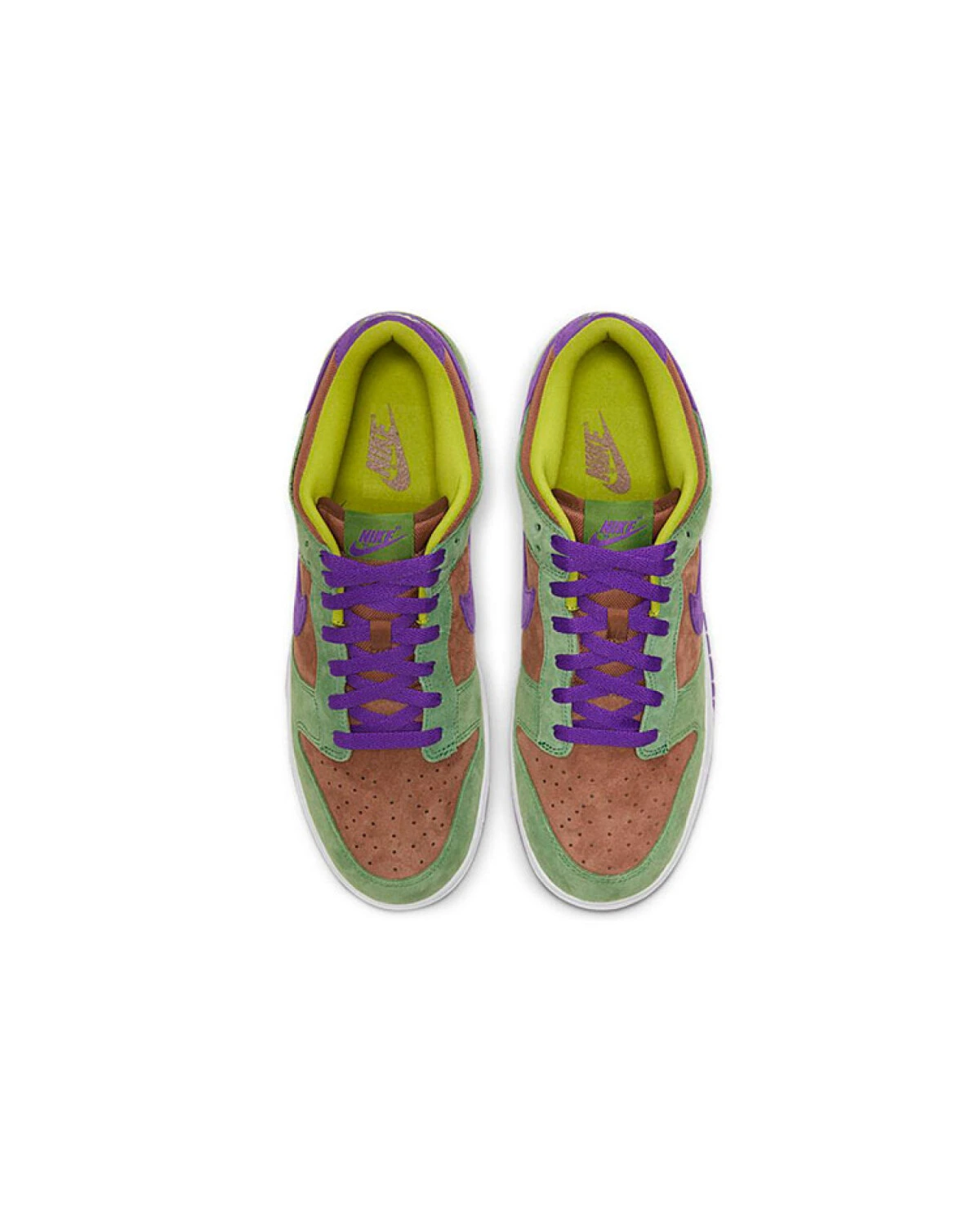 Nike Dunk unisex кроссовки для скейтбординга замшевые коричнево-зеленые картинка