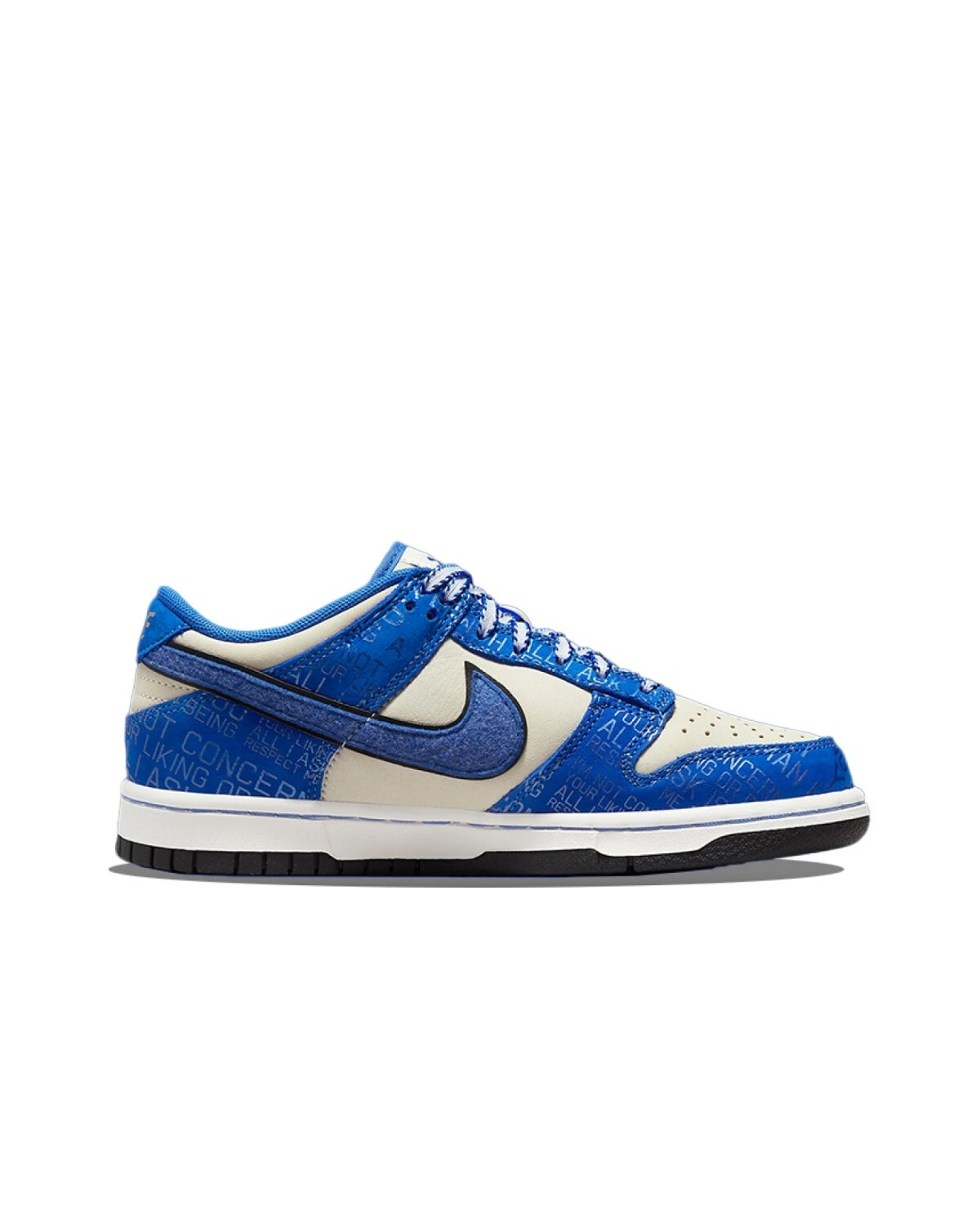 Nike Dunk детские кроссовки синие из кожи и замши картинка