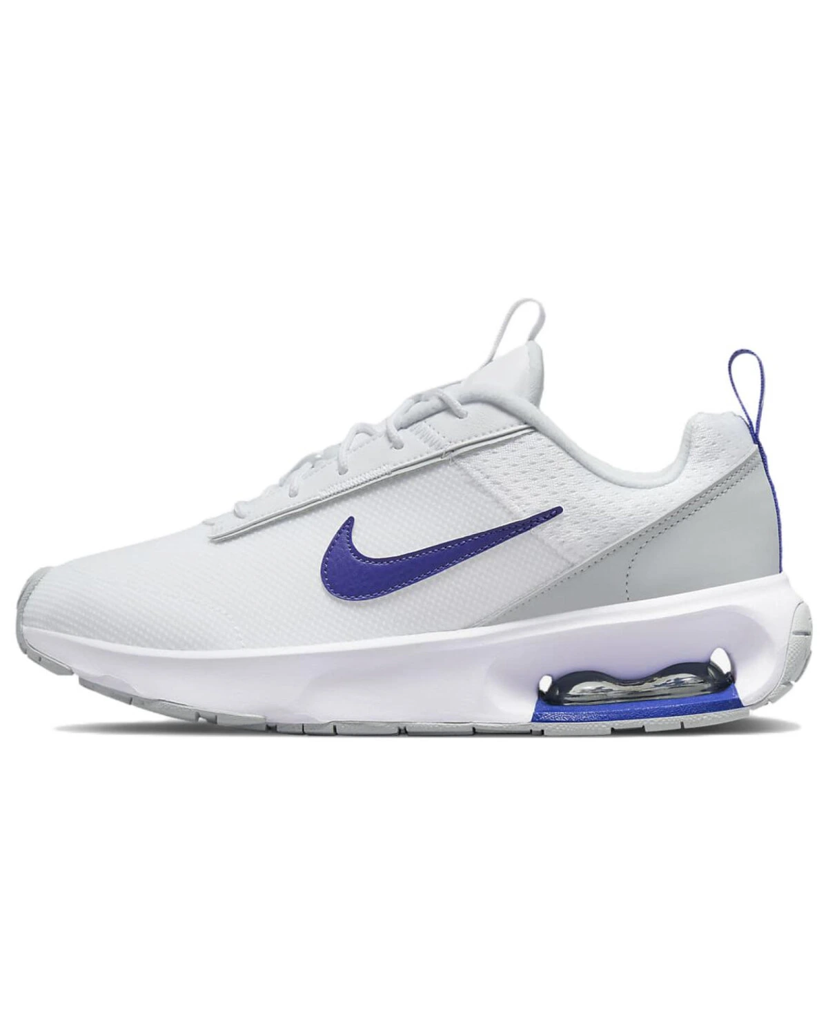 Nike Air Max INTRLK Lite женские спортивные кроссовки тканевые бело-синие картинка