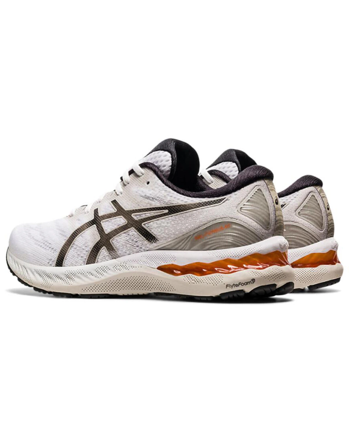 Asics GEL-Nimbus 23 мужские спортивные кроссовки стабильные бело-серые картинка