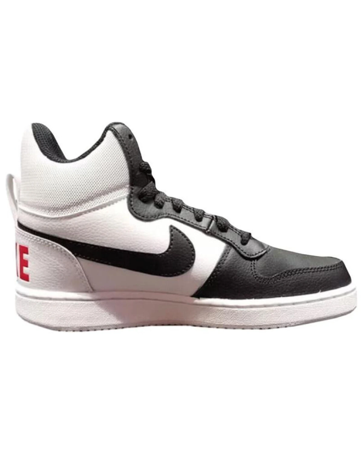 Nike Court Borough MID женские кроссовки высокие бело-чёрные с амортизацией картинка