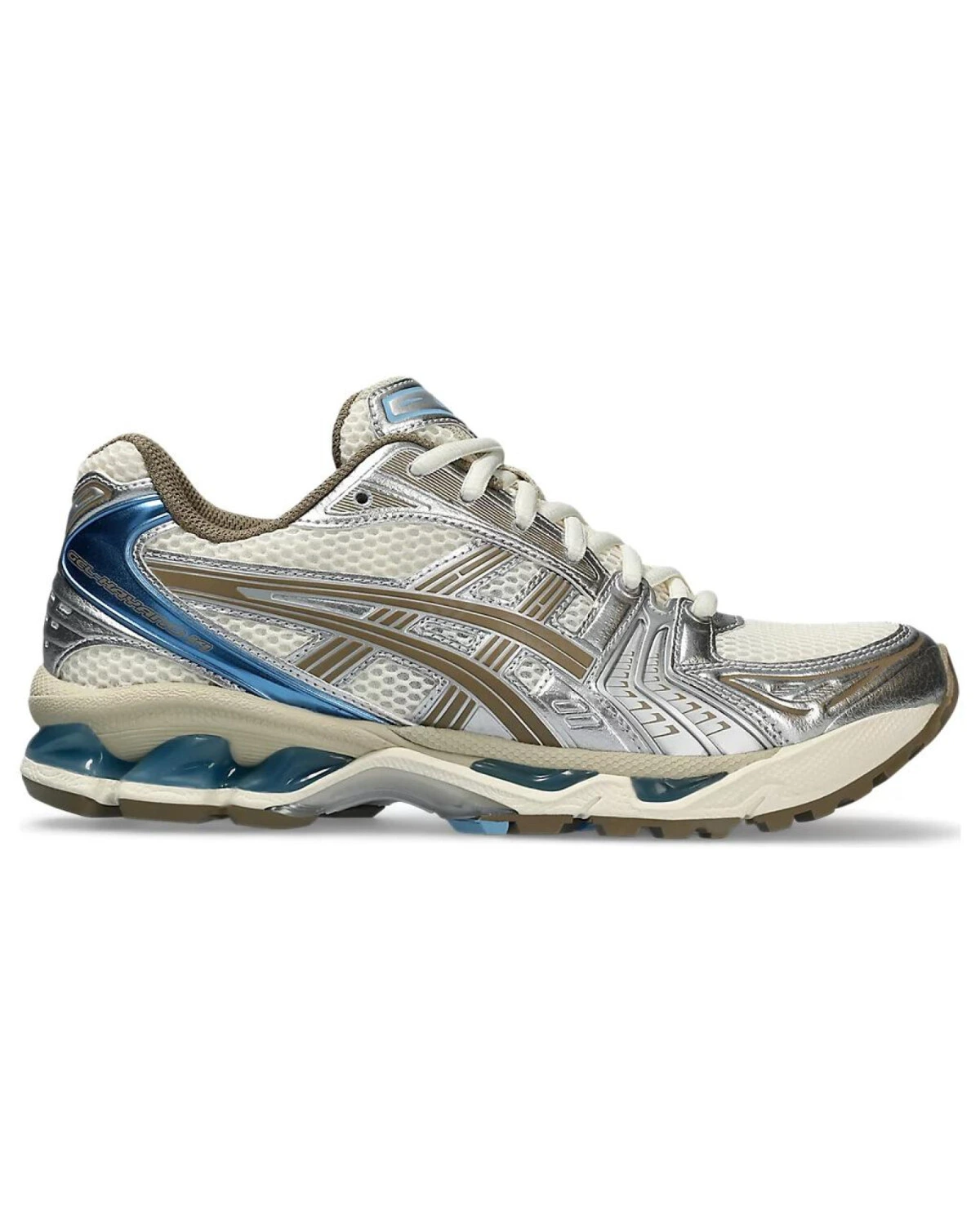 Asics Gel-Kayano 14 женские спортивные кроссовки для бега серебристые картинка