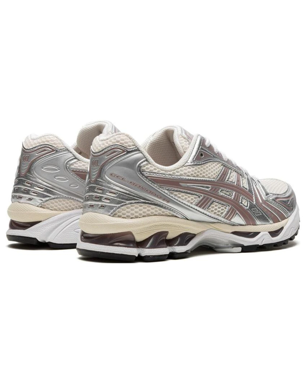 Asics Gel-Kayano 14 мужские кроссовки белые с красными элементами картинка
