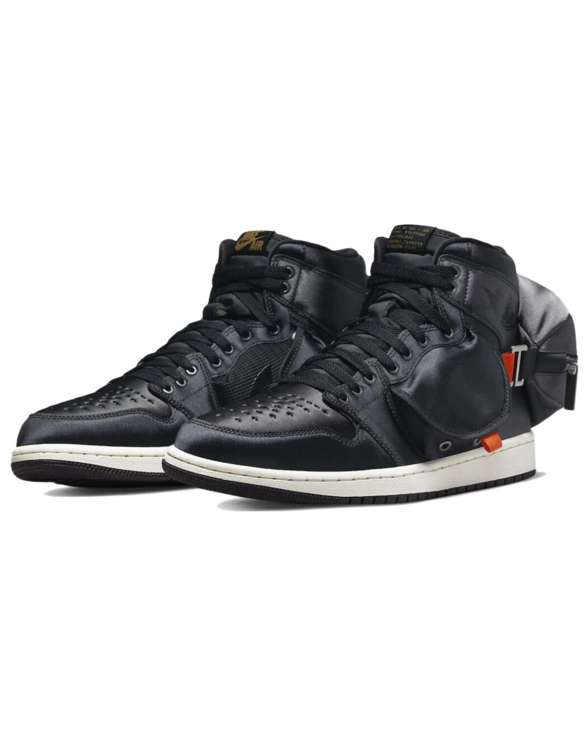 Jordan Air Jordan 1 Utility SP "Stash" унисекс кроссовки высокие чёрно-серые картинка