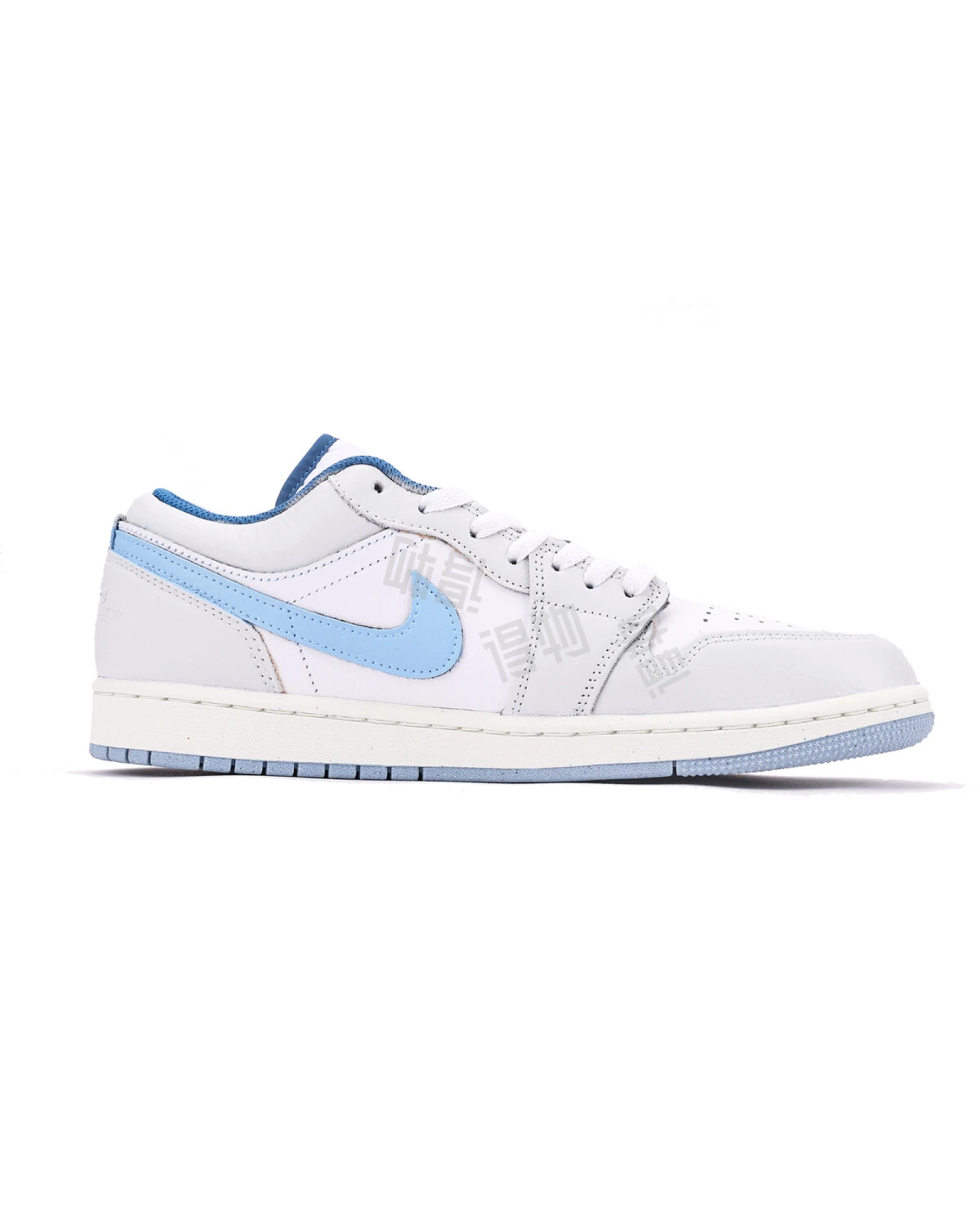 Jordan Air Jordan 1 мужские кроссовки бело-голубые с амортизацией картинка