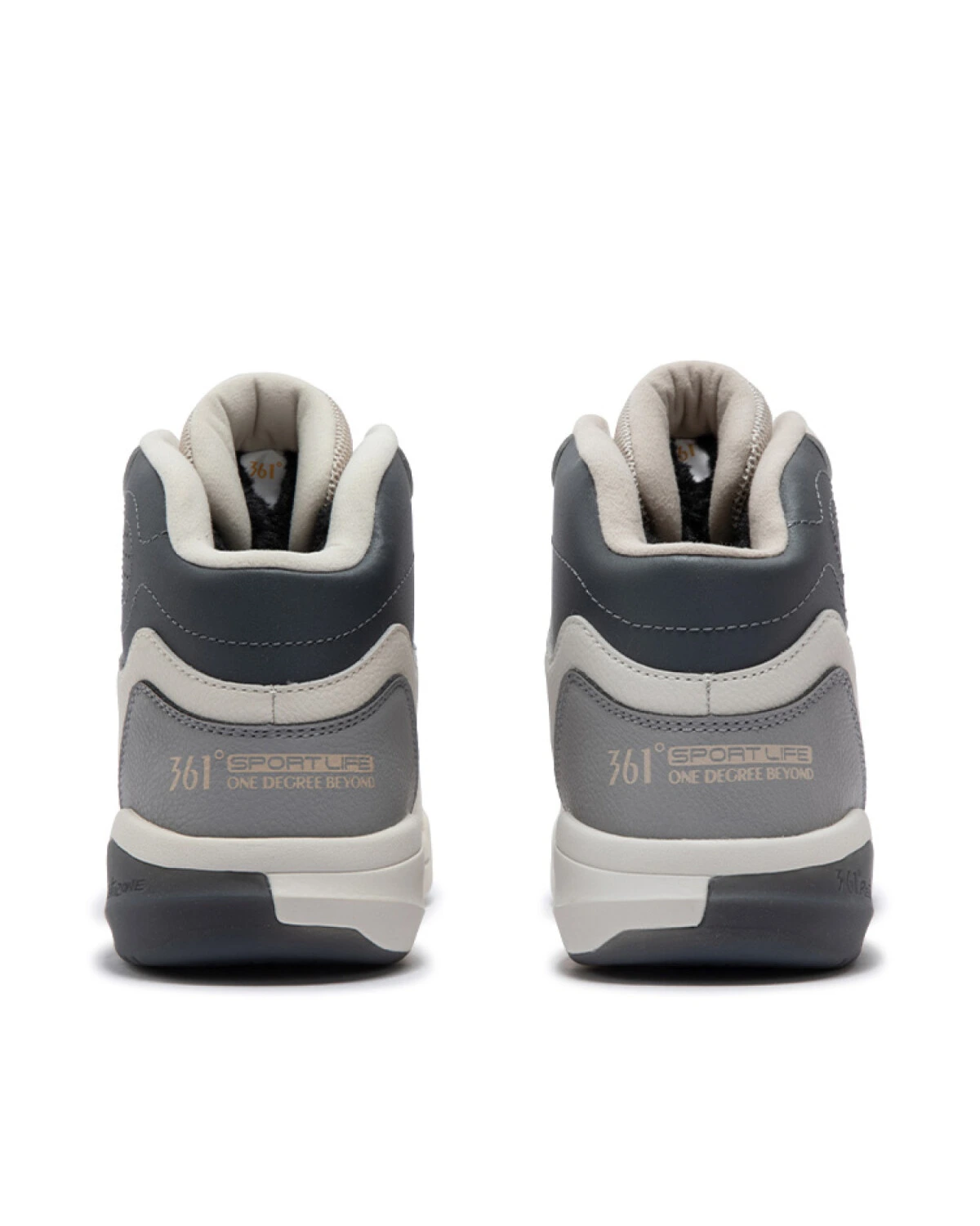 361° мужские зимние кроссовки высокие утепленные бежевые картинка