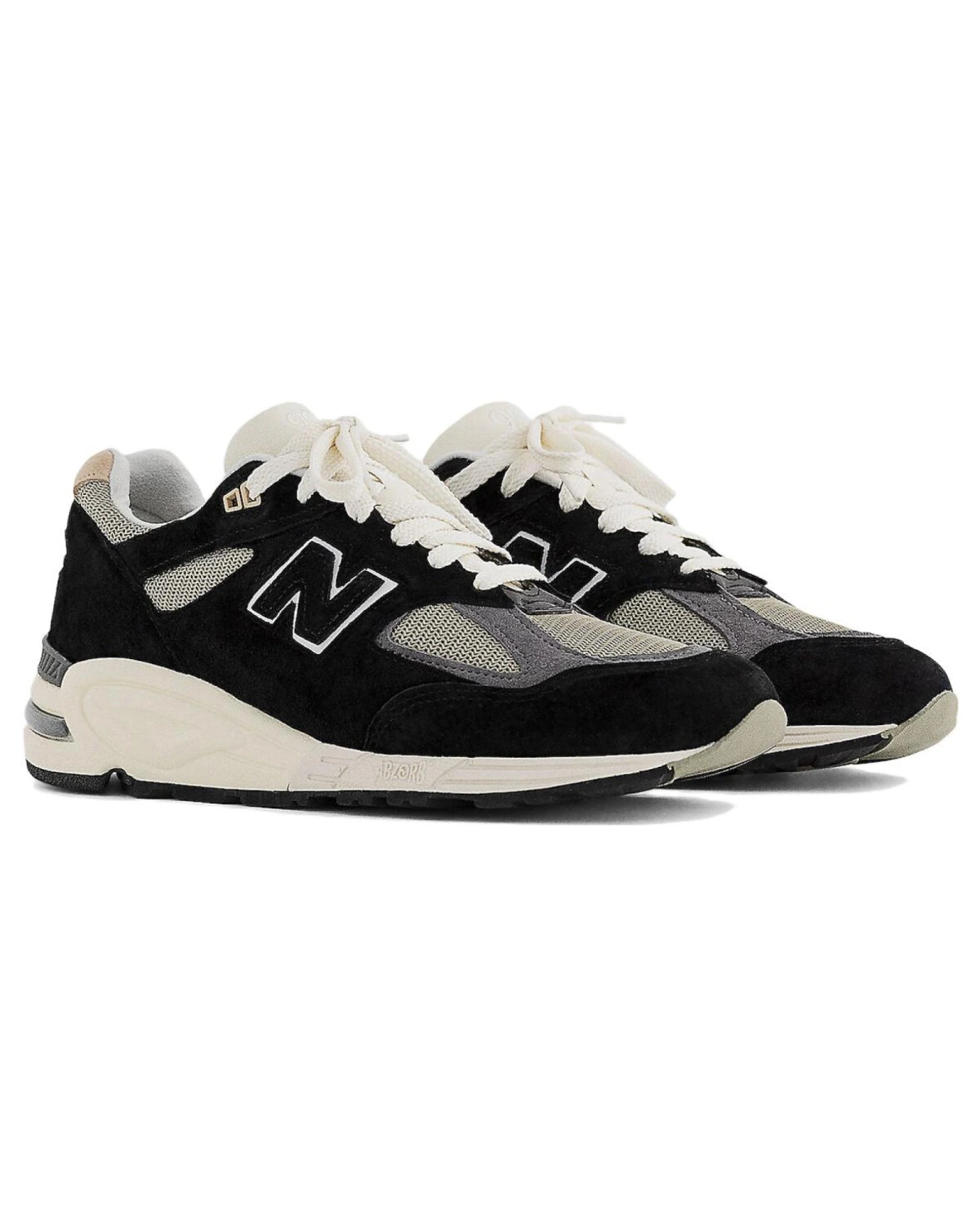New Balance Teddy Made unisex беговые кроссовки кожа и ткань чёрно-белые картинка