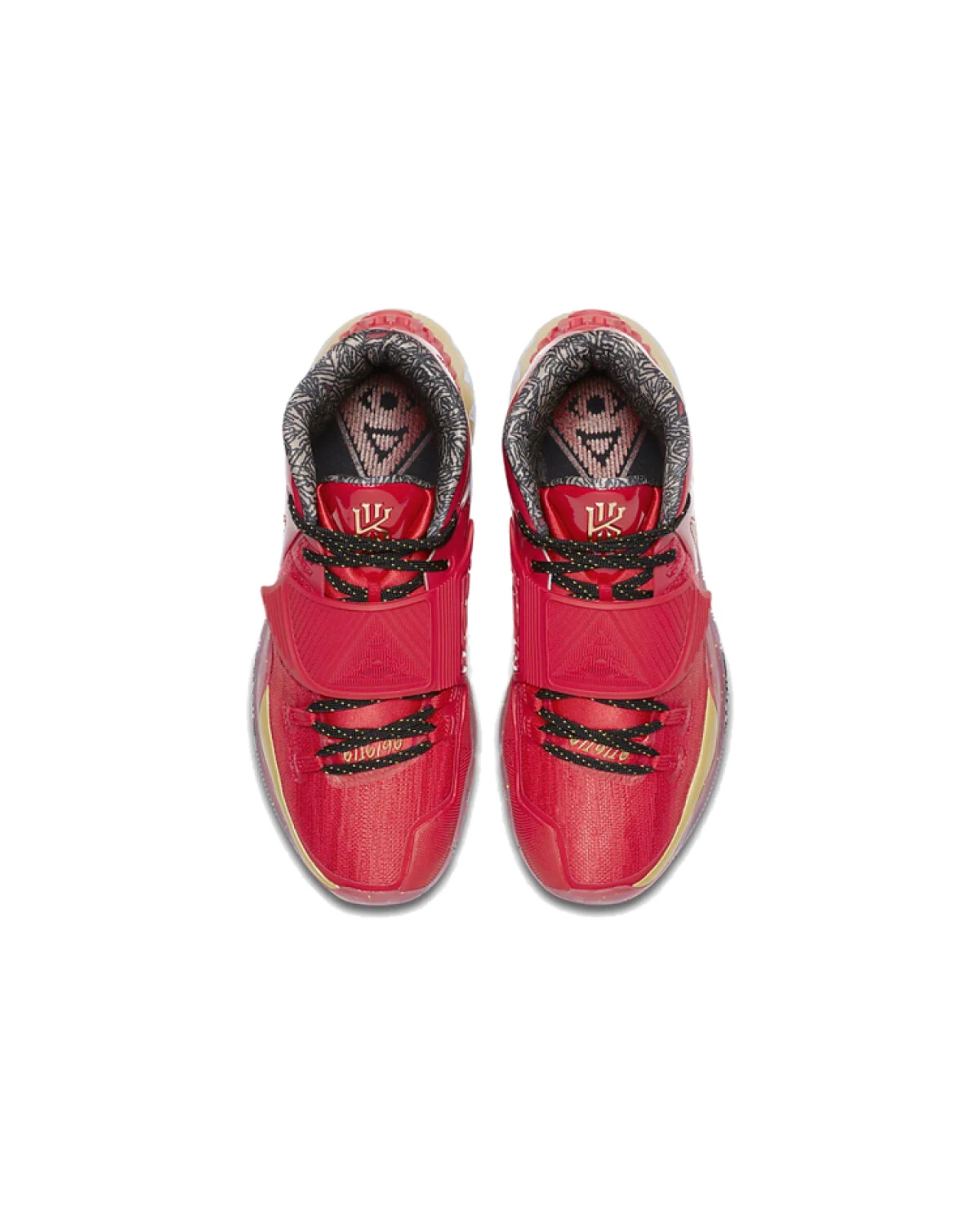 Nike Kyrie 6 унисекс кроссовки спортивные красные с сетчатым верхом картинка