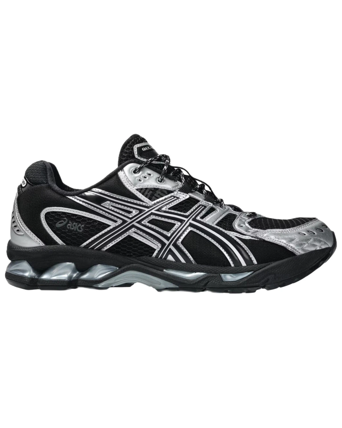 Asics GEL-Nimbus 10.1 “Metallic Pack” унисекс кроссовки черно-серебристые для бега картинка