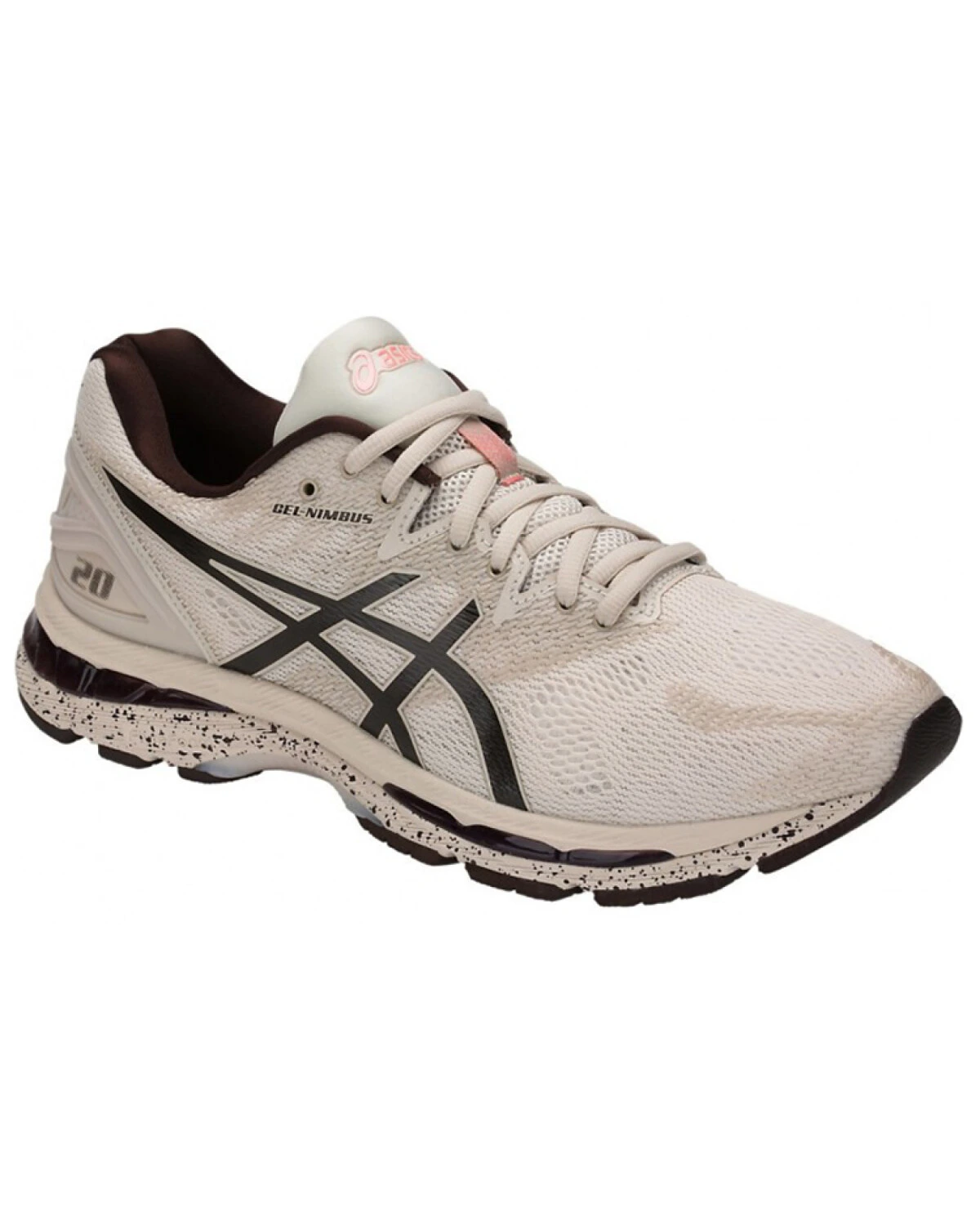 Asics GEL-Nimbus 20 мужские кроссовки для бега бежево-чёрные картинка