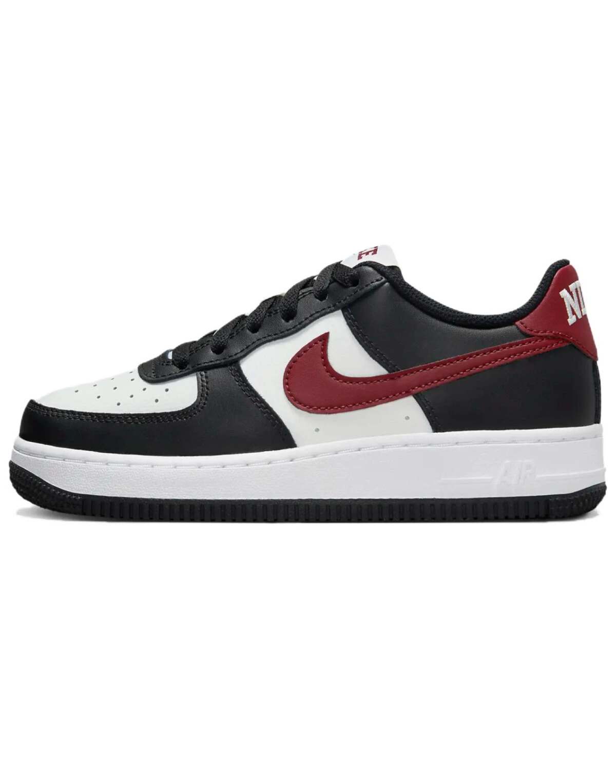 Nike Air Force 1 детские кроссовки черно-белые картинка