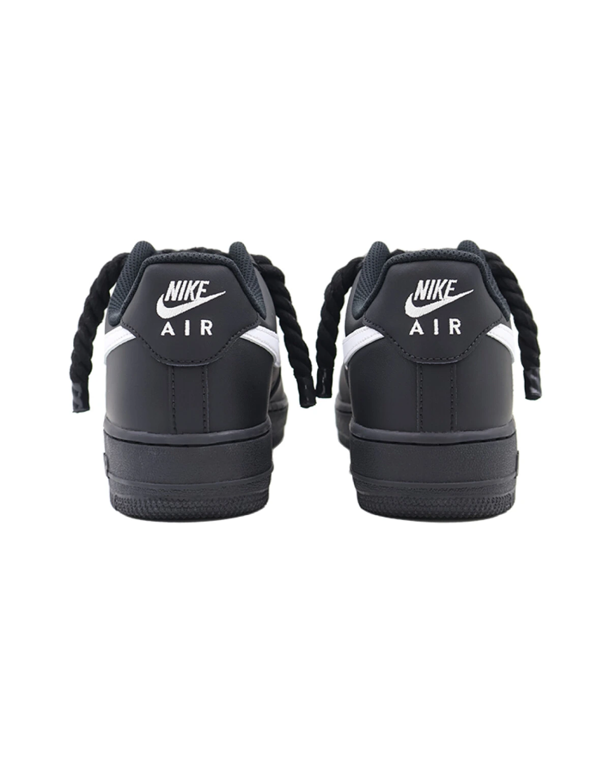 Nike Air Force 1 мужские и женские кроссовки черные повседневные картинка