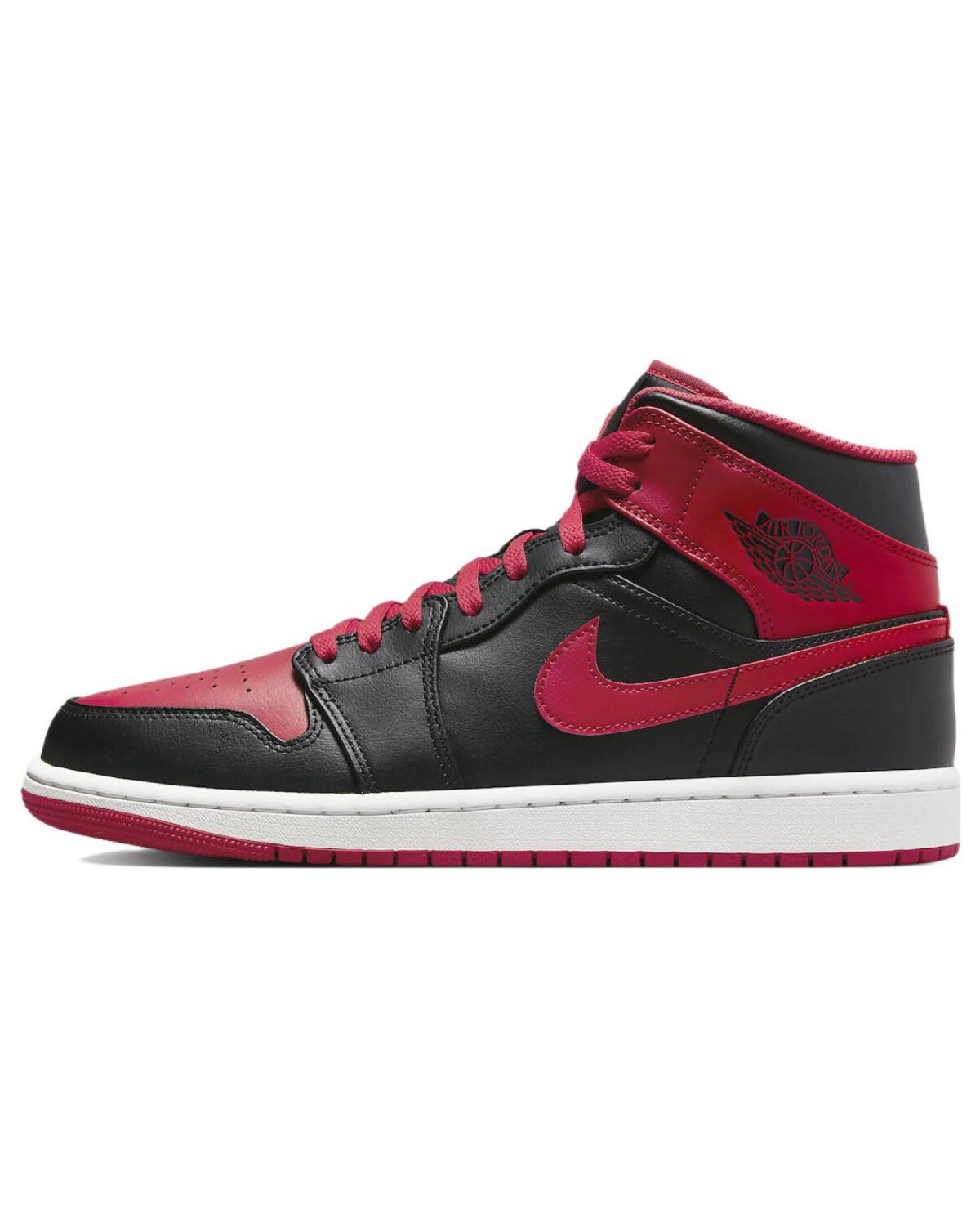 Jordan Air Jordan 1 унисекс кроссовки мид-топ черно-красные картинка