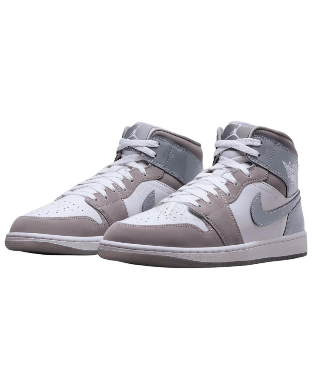Jordan Air Jordan 1 MID unisex кроссовки белые с антискользящей подошвой картинка