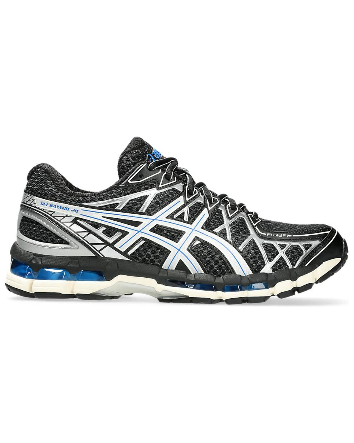 Asics Gel-Kayano20 кроссовки для марафона черно-серебристые картинка