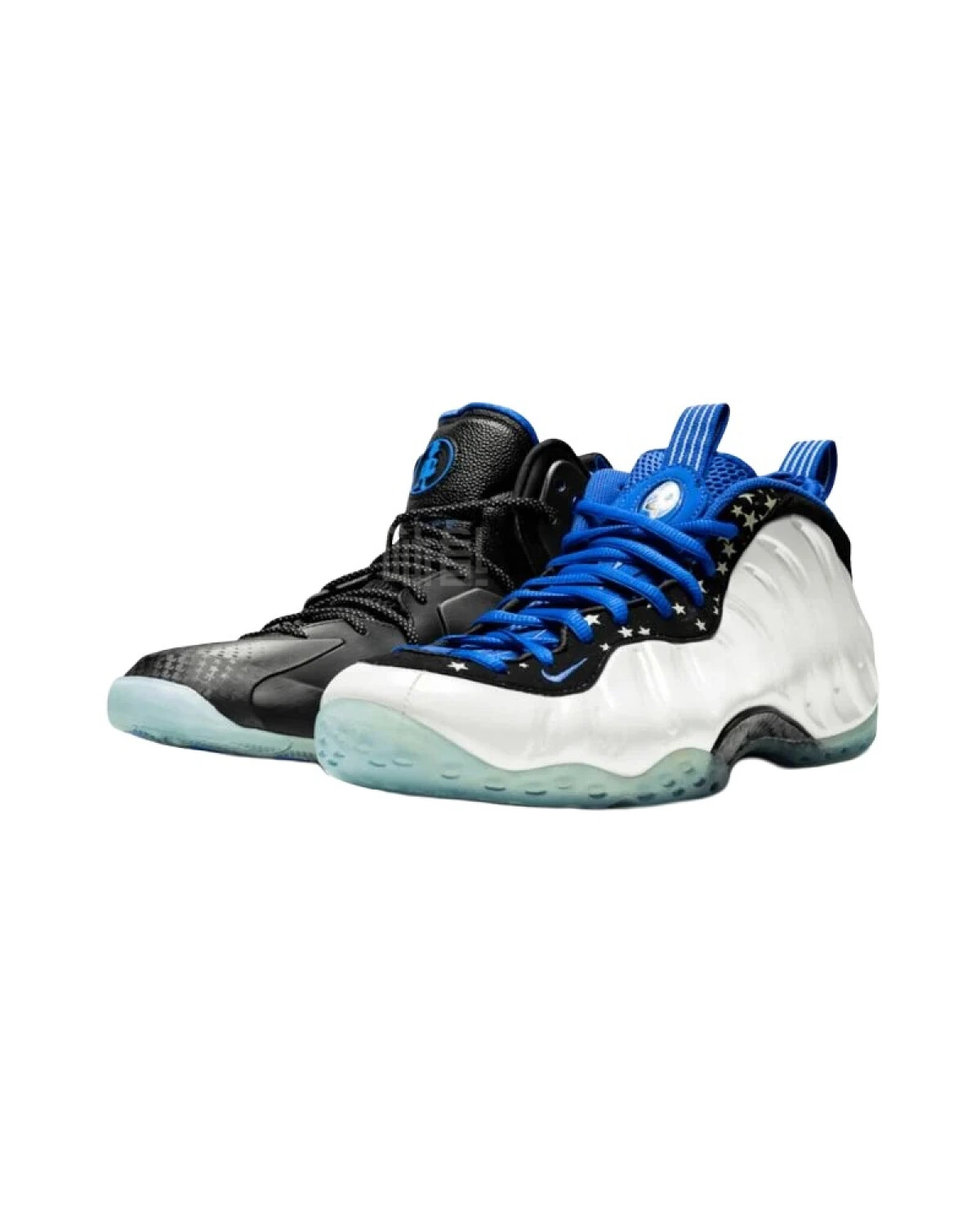 Nike Foamposite One Shooting Stars мужские спортивные кроссовки бело-синие картинка