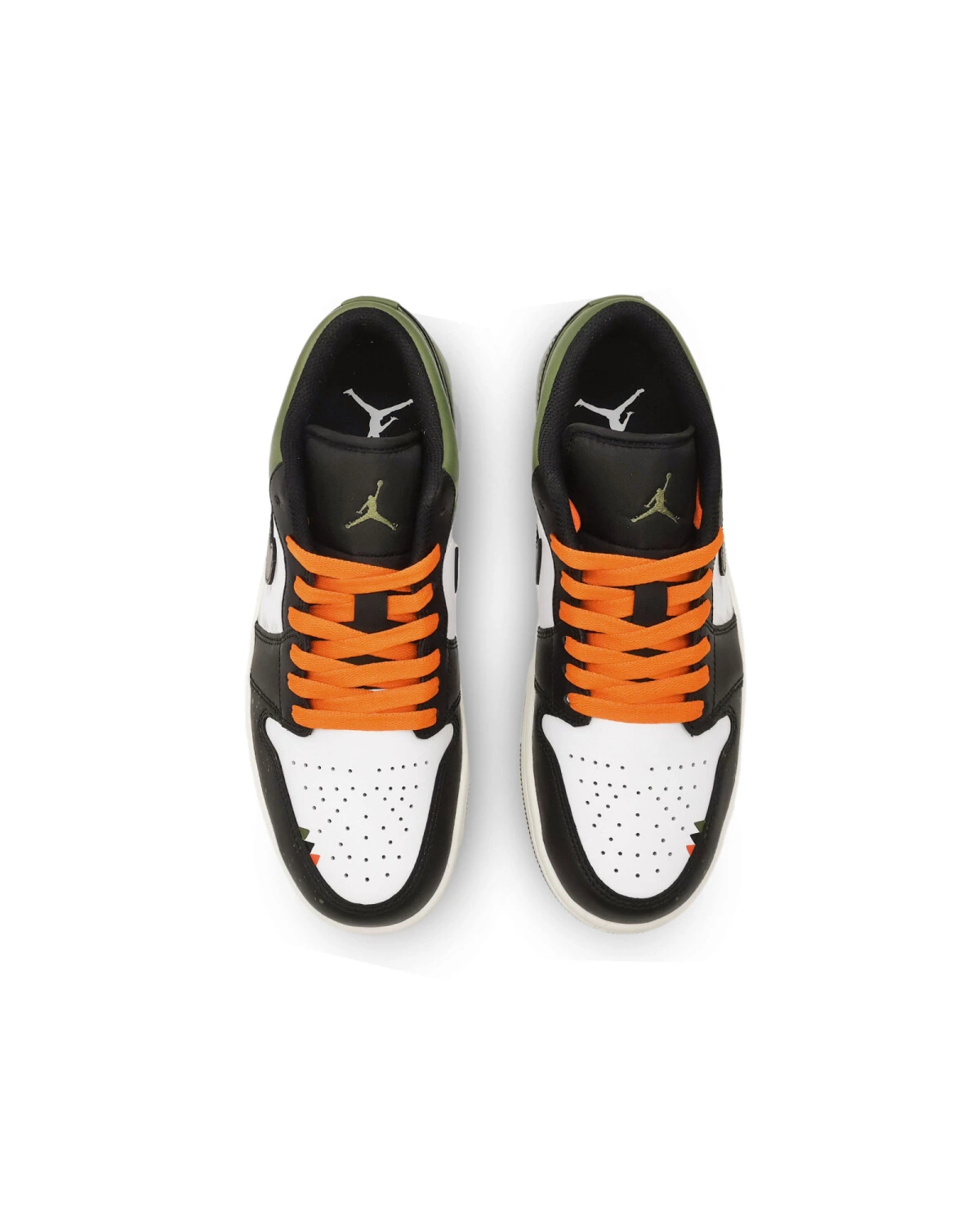 Jordan Air Jordan 1 “Medium Olive” унисекс кроссовки черно-белые-зеленые картинка