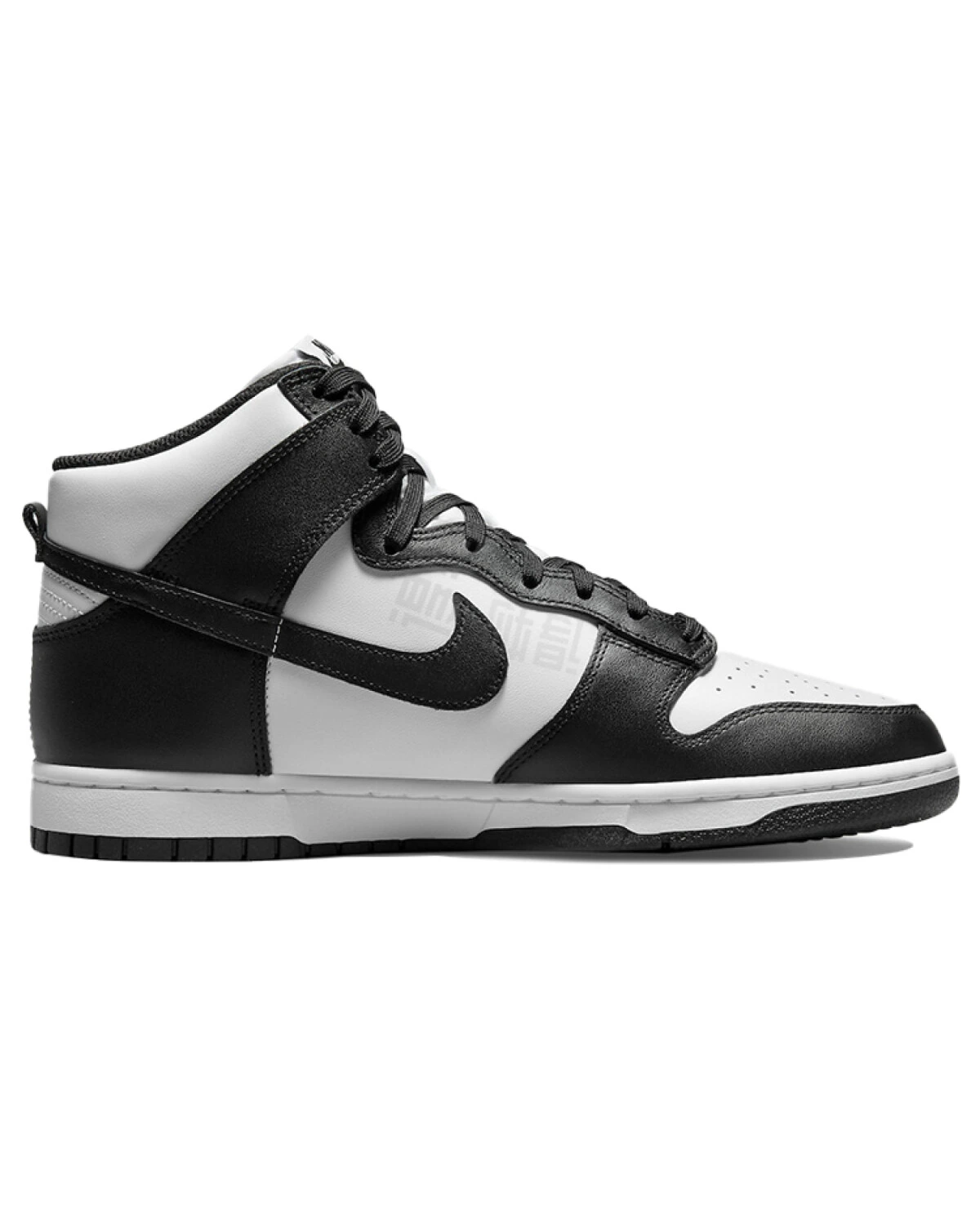 Nike Dunk Retro мужские кроссовки высокие черно-белые картинка