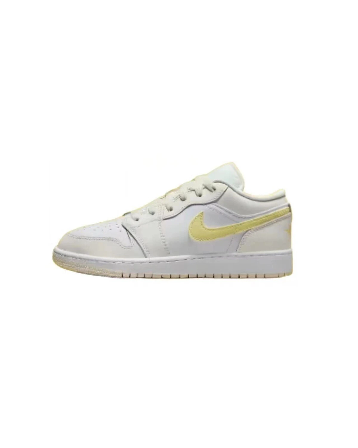 Jordan Air Jordan 1 женские кроссовки желто-синие на шнуровке картинка