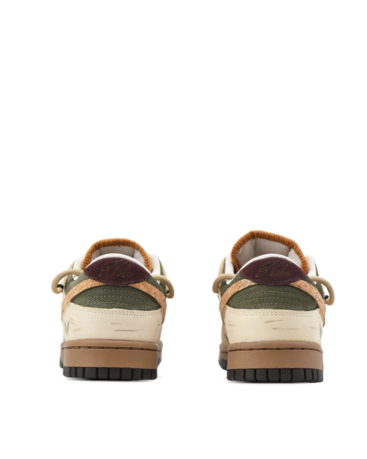 Nike Dunk LOW Wood unisex кроссовки износостойкие в лесном стиле картинка