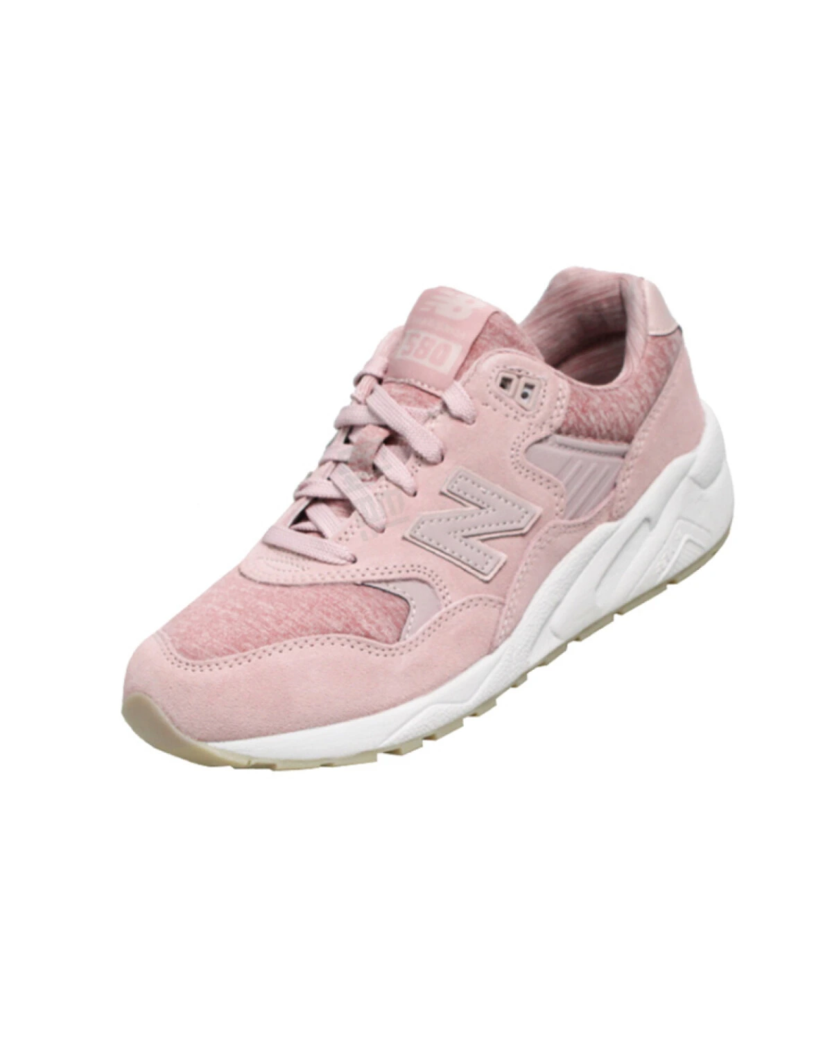 New Balance 580 женские кроссовки розовые с амортизацией и облегающим кроем картинка