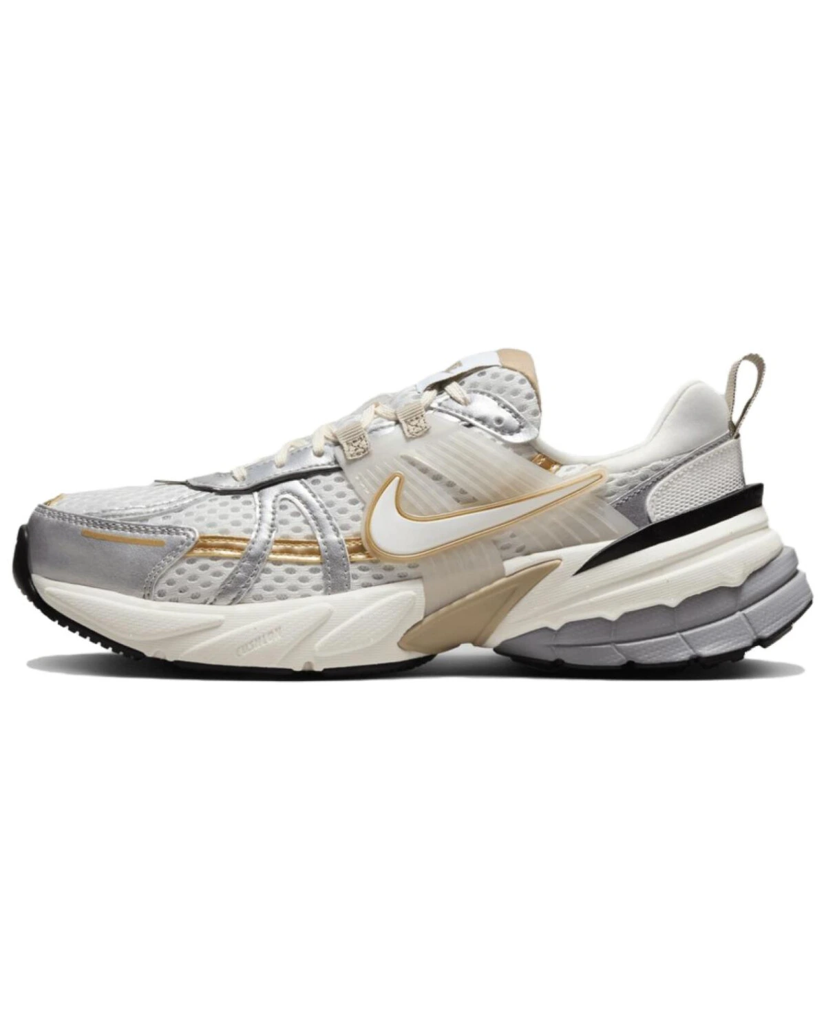 Nike V2K Run женские кроссовки бежево-коричневые с амортизацией картинка