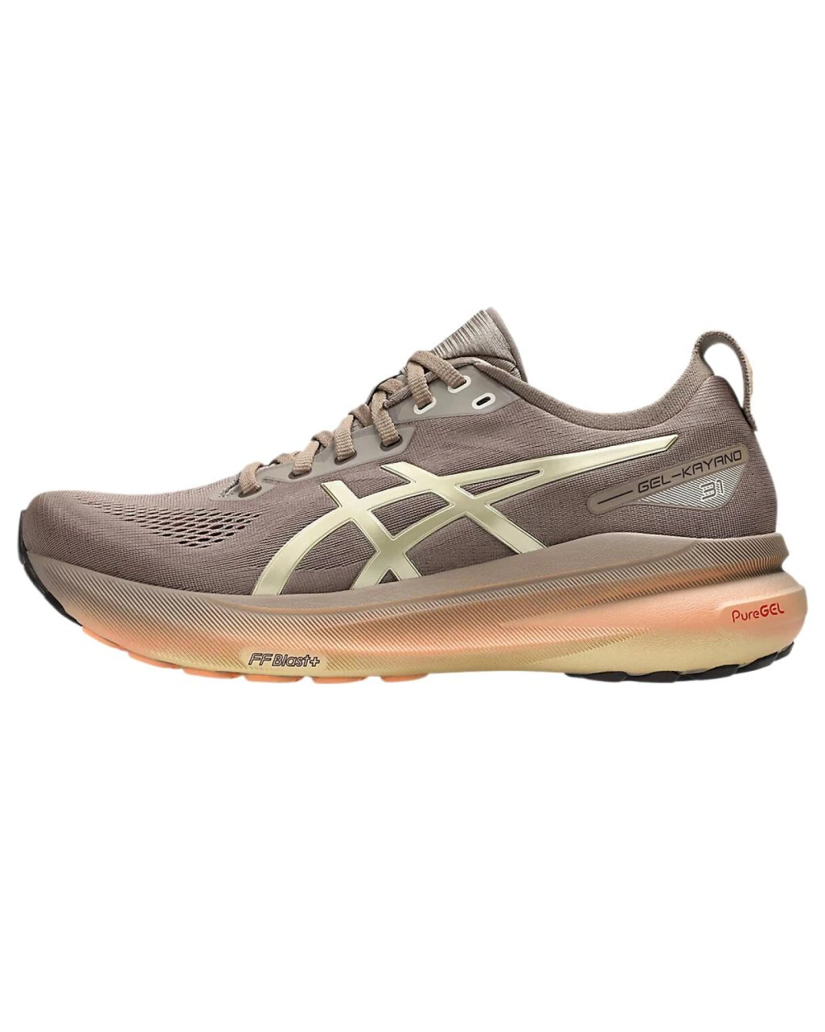 Asics Gel-Kayano 31 LUXE мужские кроссовки лёгкие серо-коричневые картинка