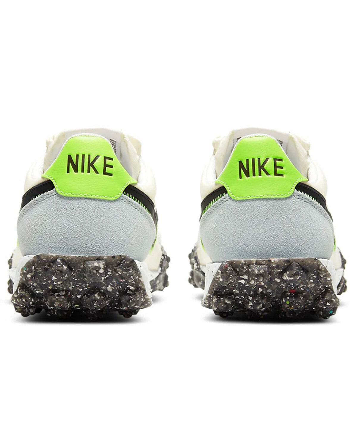 Nike Waffle Racer женские повседневные кроссовки молочно-черно-серые картинка